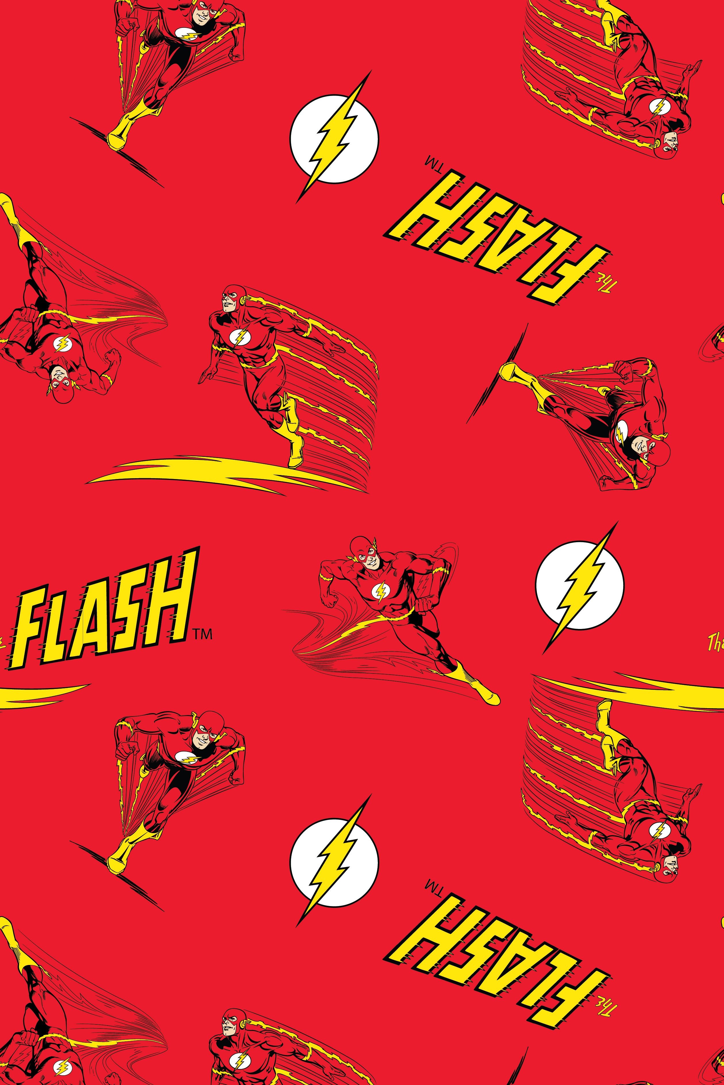 DC Comics Men's The Flash Comic Allover Print Loungewear Pajama Pants