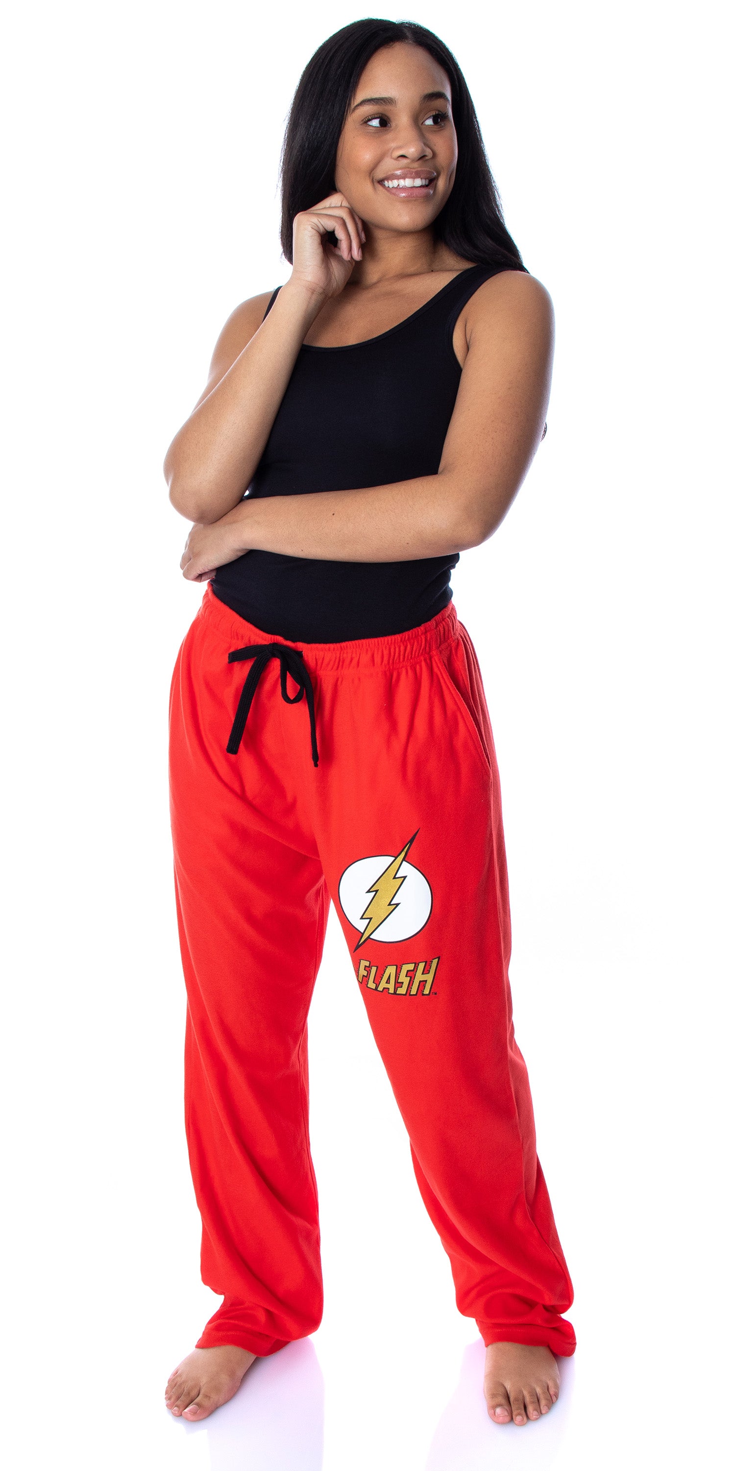 DC Comics Men's The Flash Classic Logo Loungewear Sleep Pajama Pants