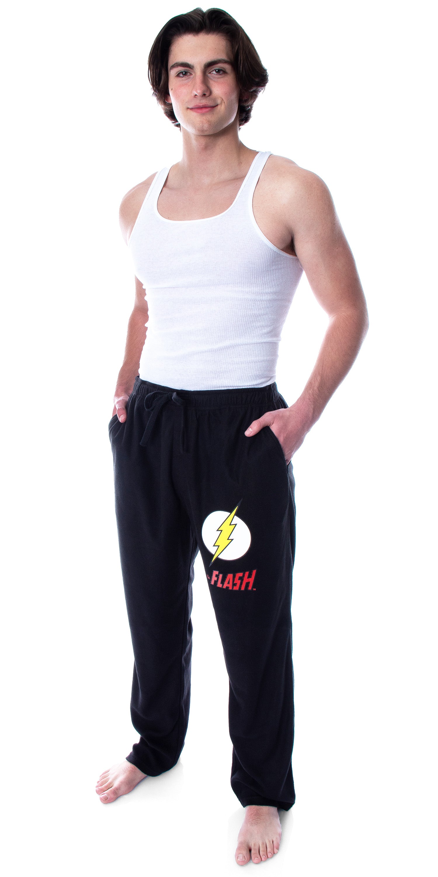 DC Comics Men's The Flash Classic Logo Loungewear Sleep Pajama Pants