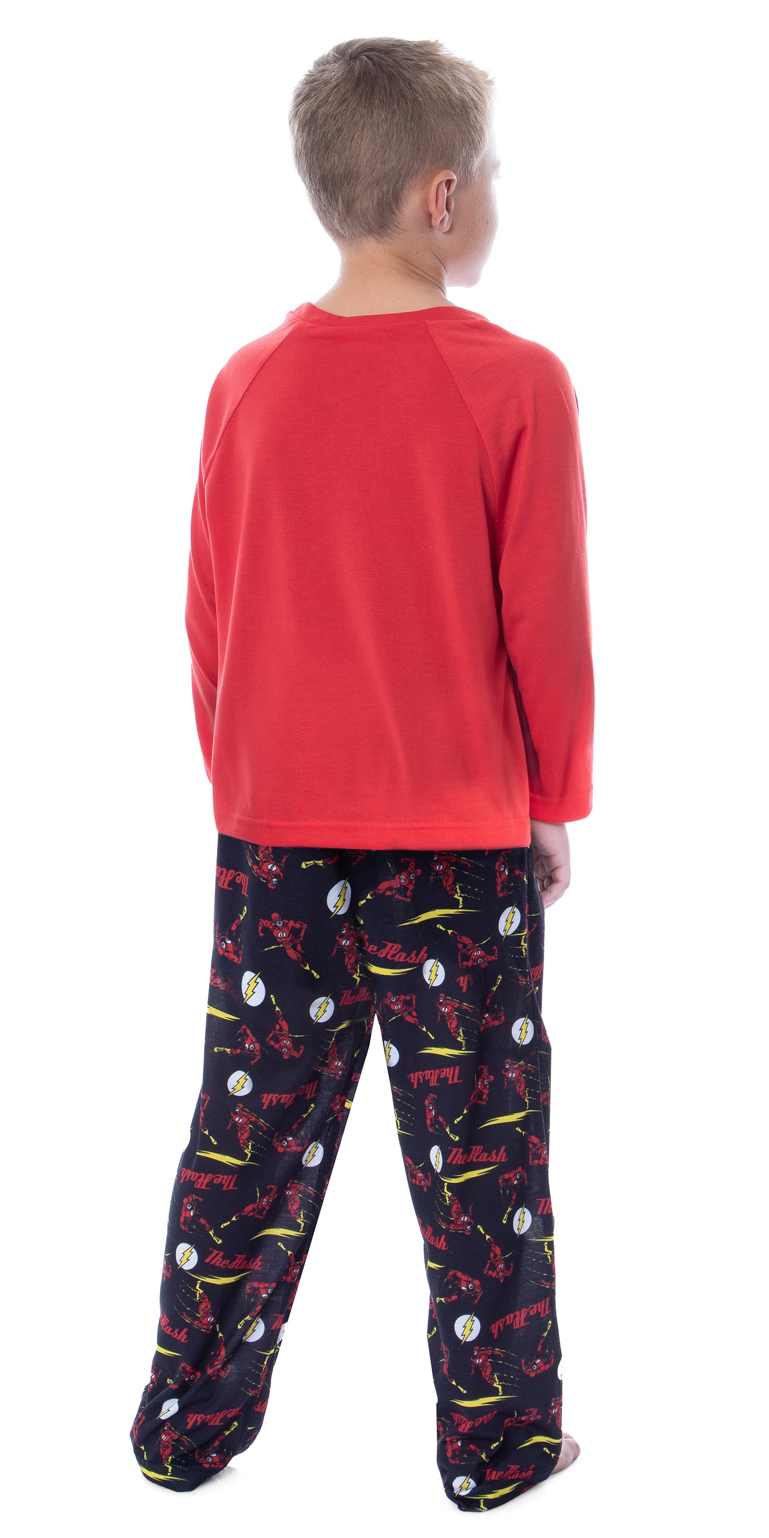 DC Boys' Classic The Flash The Crimson Comet Raglan Sleep Pajama Set