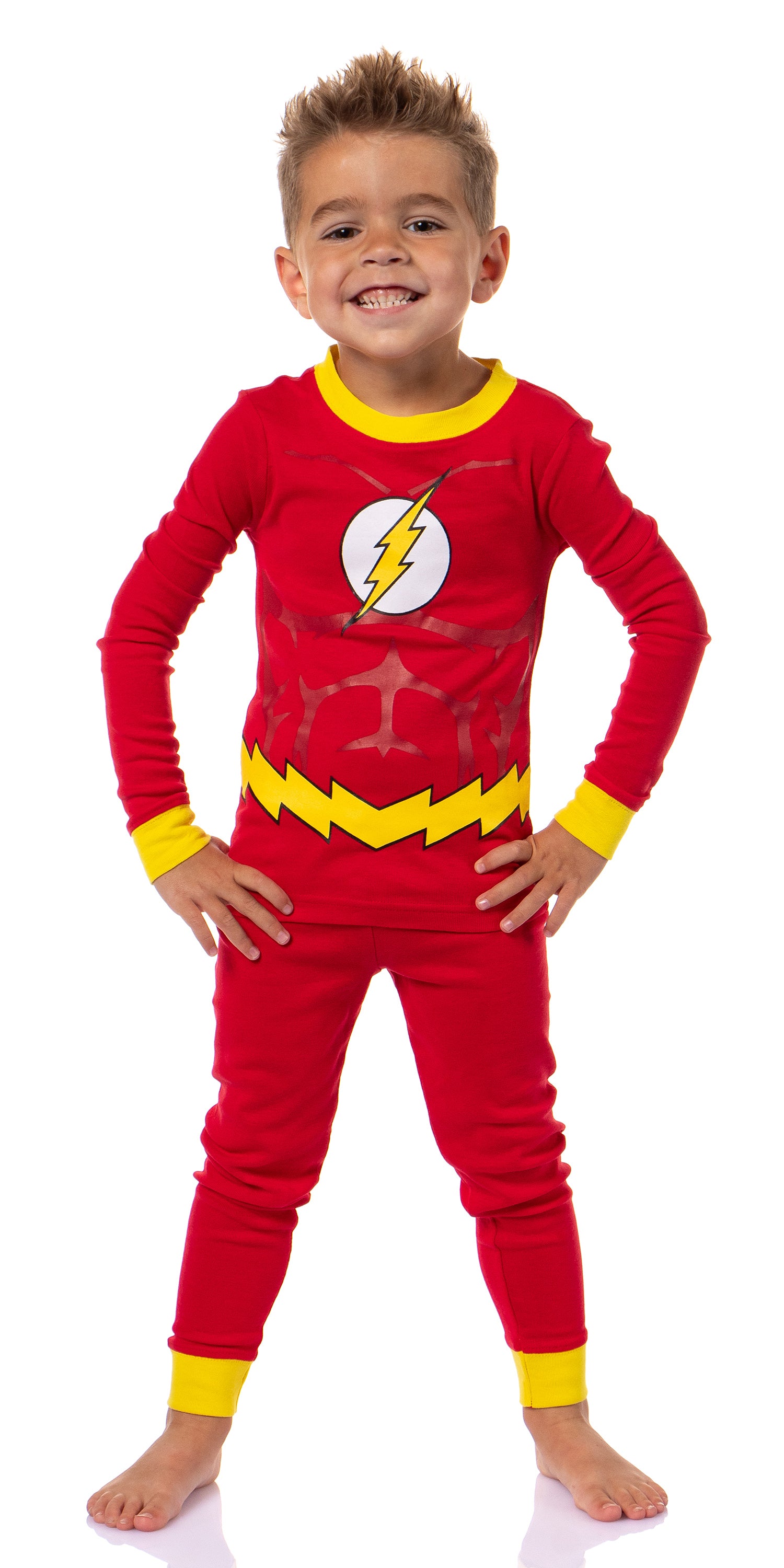 The Flash Toddler Boys' Superhero Tight Fit Sleep Pajama Set (The Flash, 6)