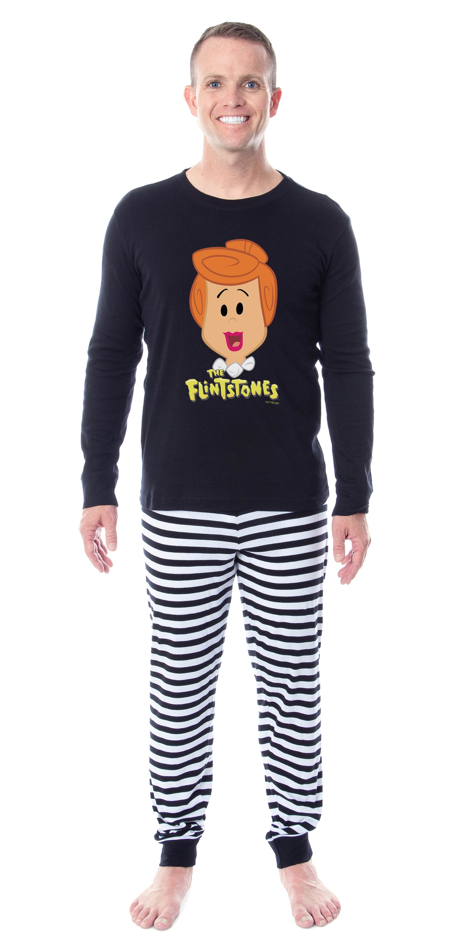 The Flintstones 1985 Characters Tight Fit Cotton Matching Family Pajama Set