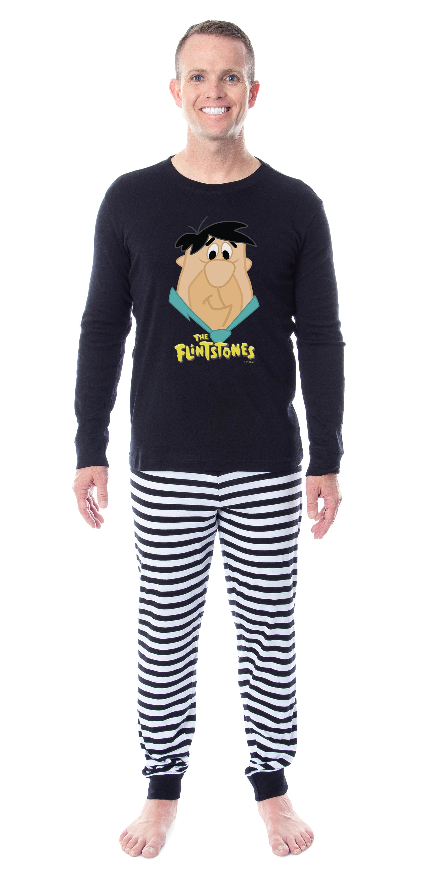 The Flintstones 1985 Characters Tight Fit Cotton Matching Family Pajama Set