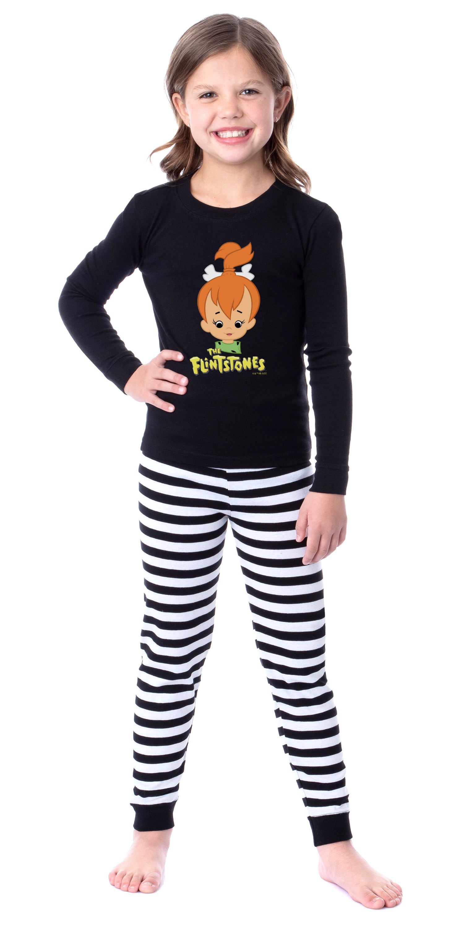 The Flintstones 1985 Characters Tight Fit Cotton Matching Family Pajama Set