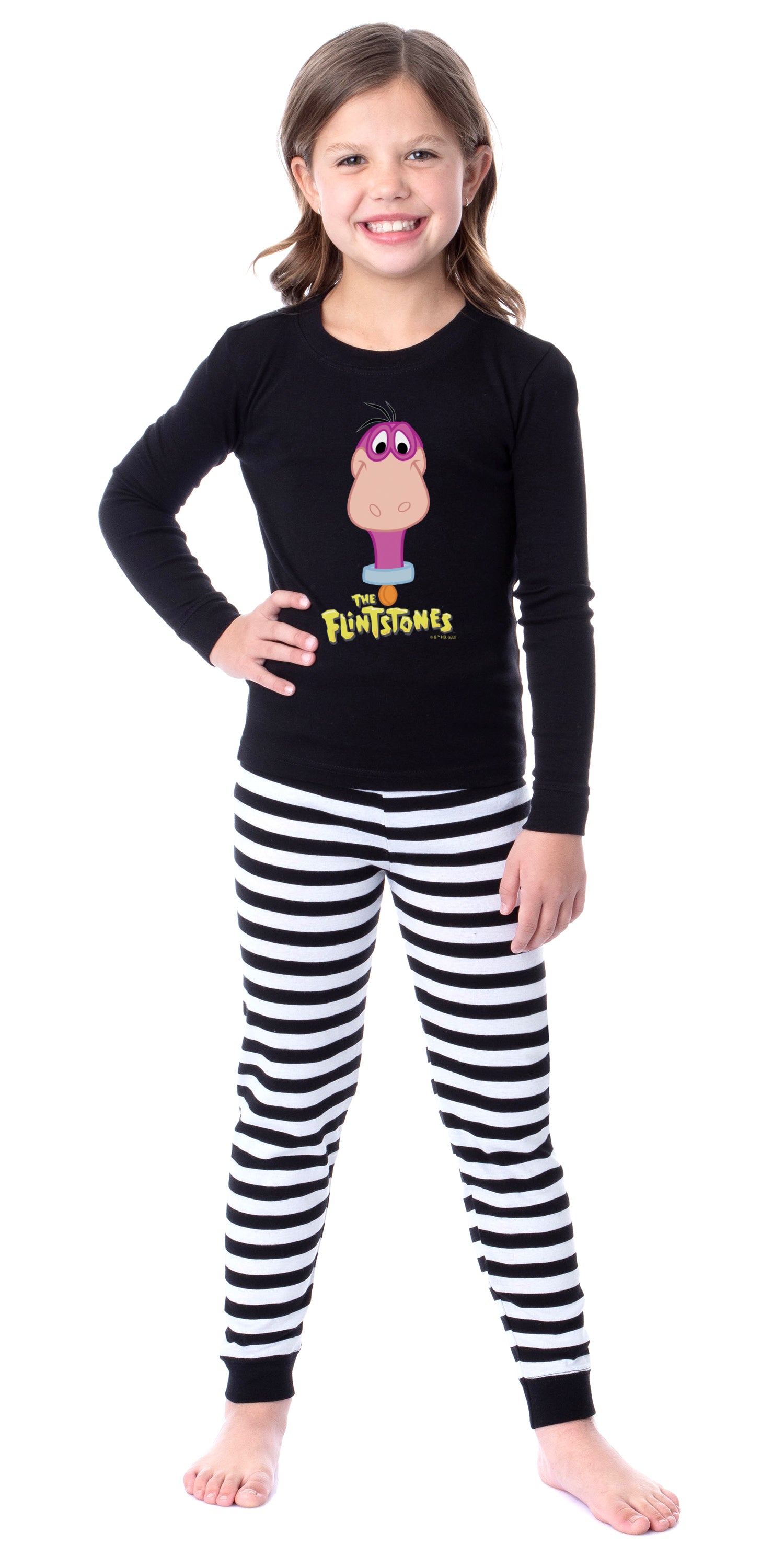 The Flintstones 1985 Characters Tight Fit Cotton Matching Family Pajama Set