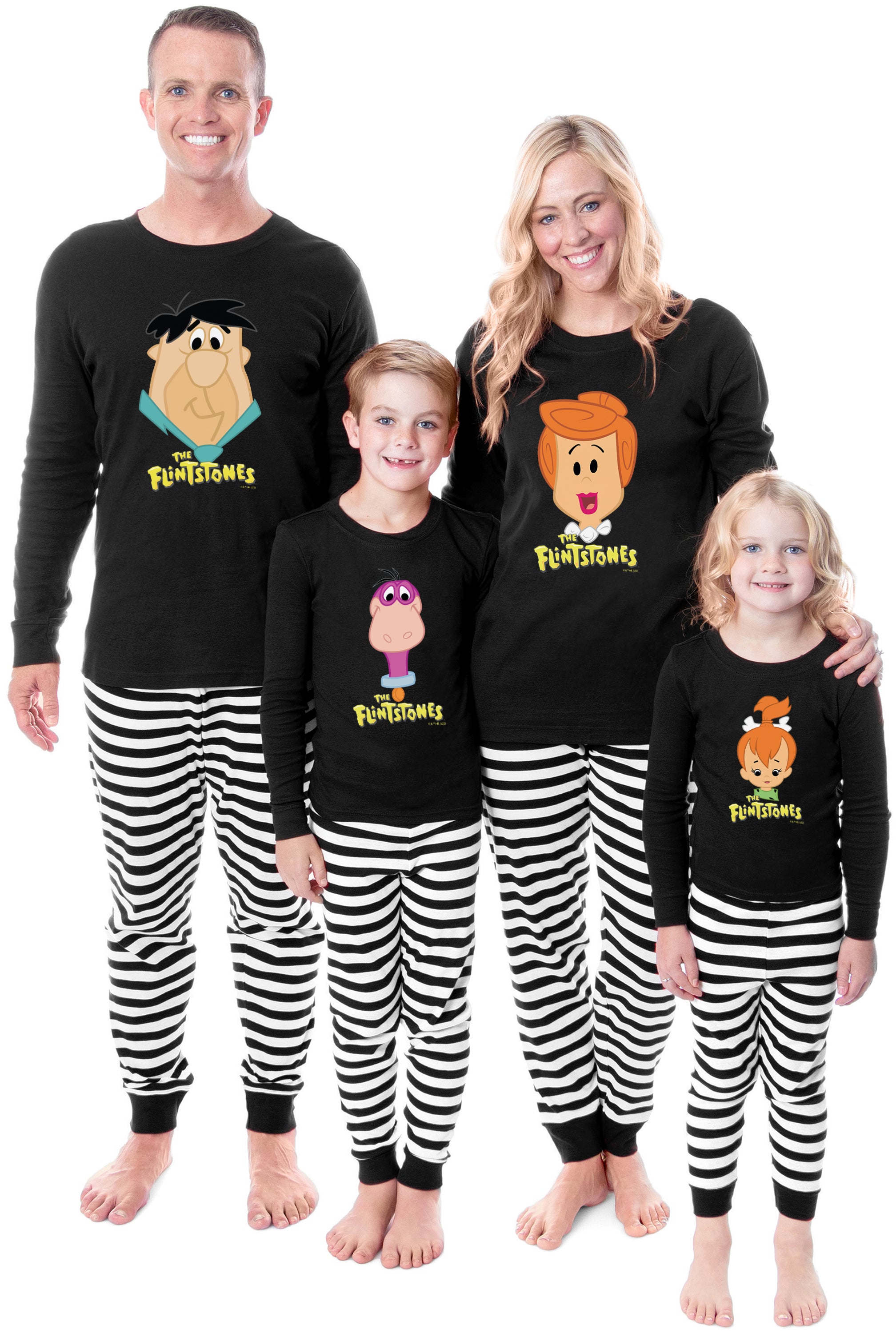 The Flintstones Tight Fit Cotton Matching Family Pajama Set
