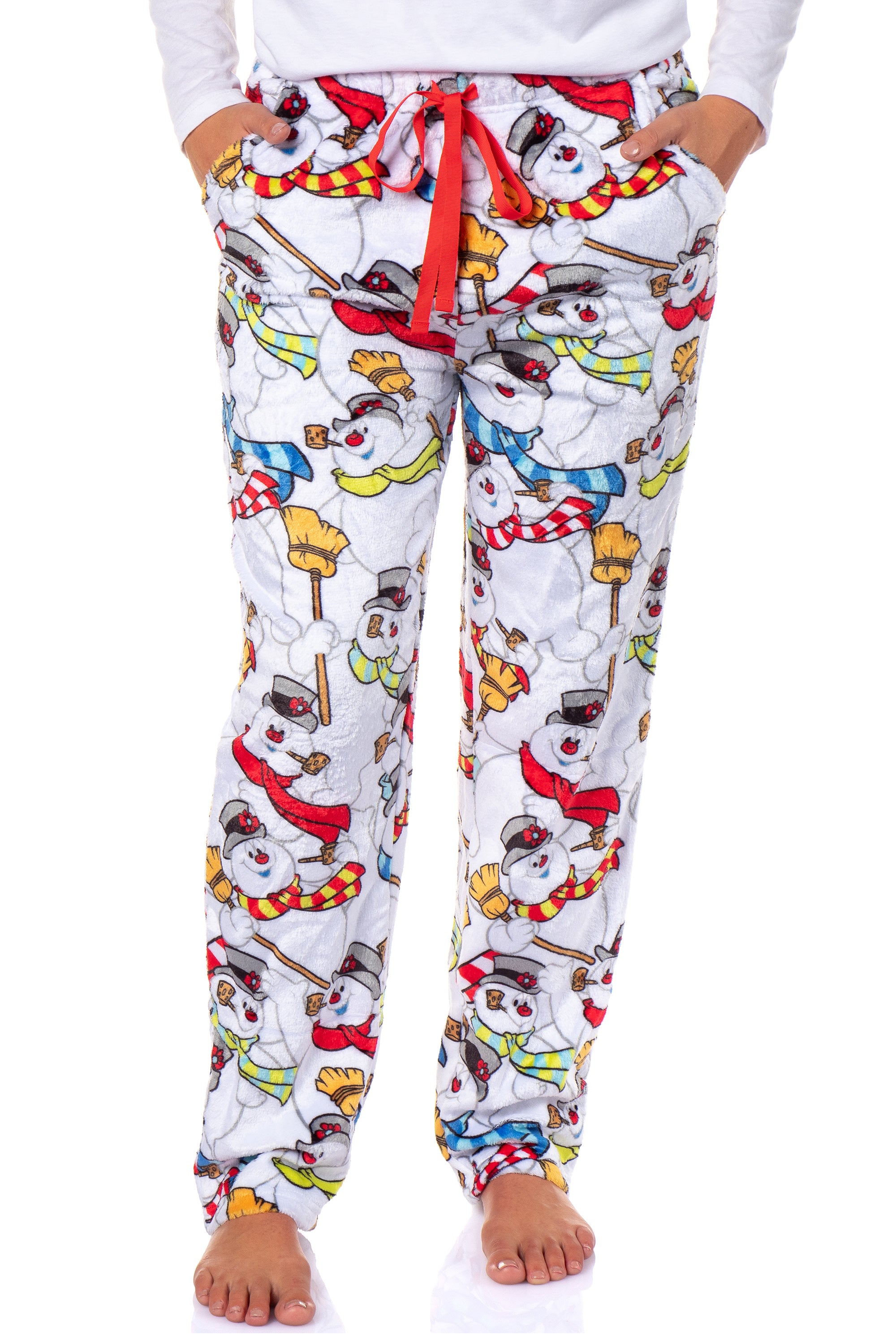 Frosty the Snowman Women's Christmas Tossed Print Sleep Pajama Pants