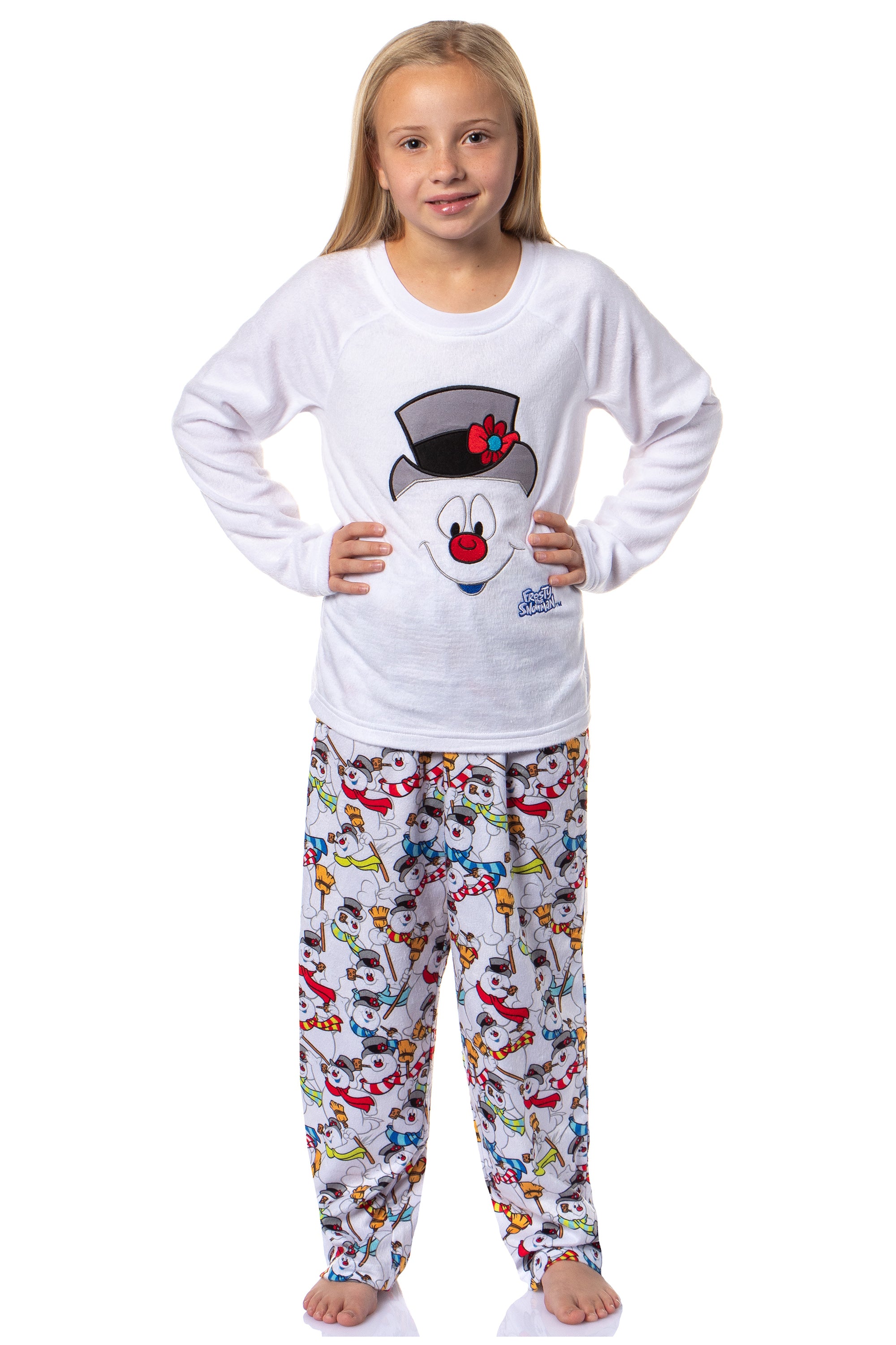 Frosty the Snowman Multiple Sizes Available Girl's Christmas Pajama Set