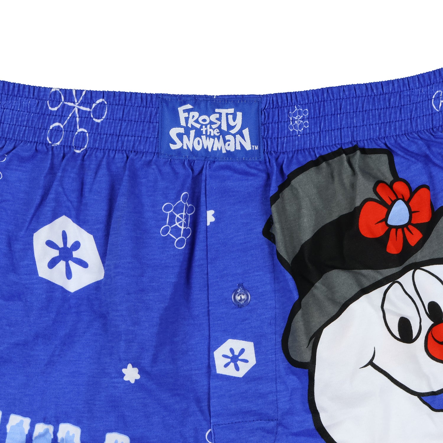 Frosty the Snowman Boxer Shorts Men's Chill Out Snowflake Underwear