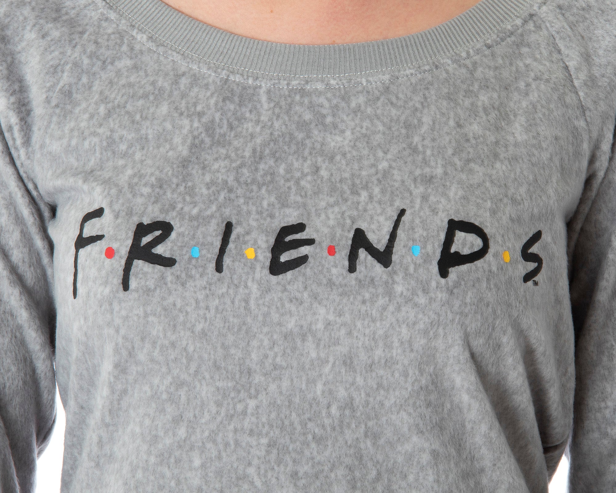 Friends TV Show Logo Juniors' Comfy Shirt And Pants Jogger Pajama Set