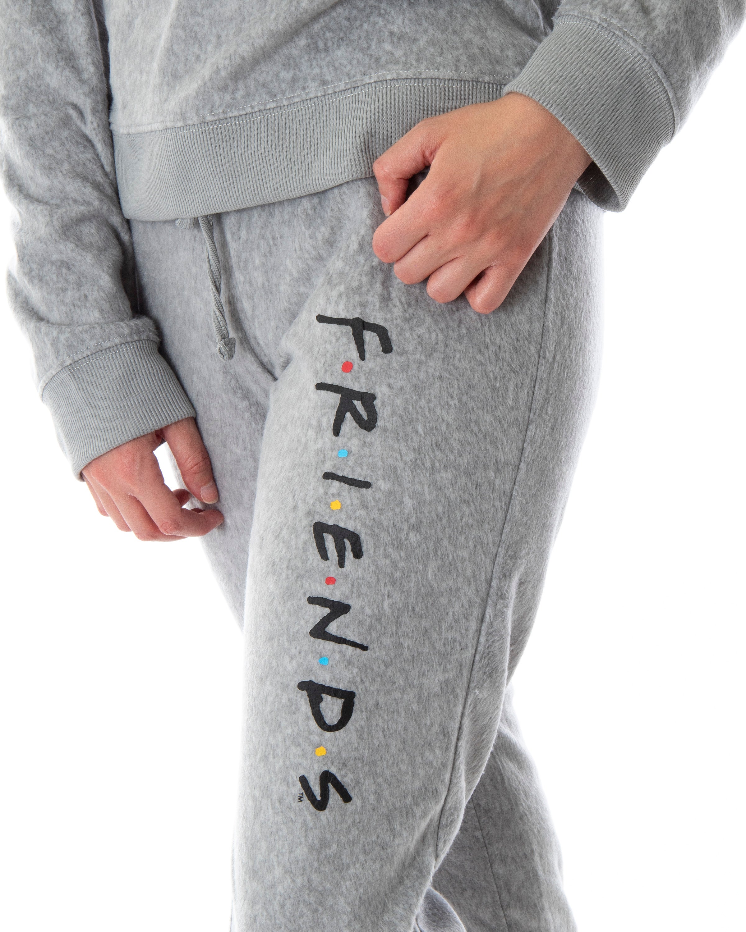 Friends TV Show Logo Juniors' Comfy Shirt And Pants Jogger Pajama Set