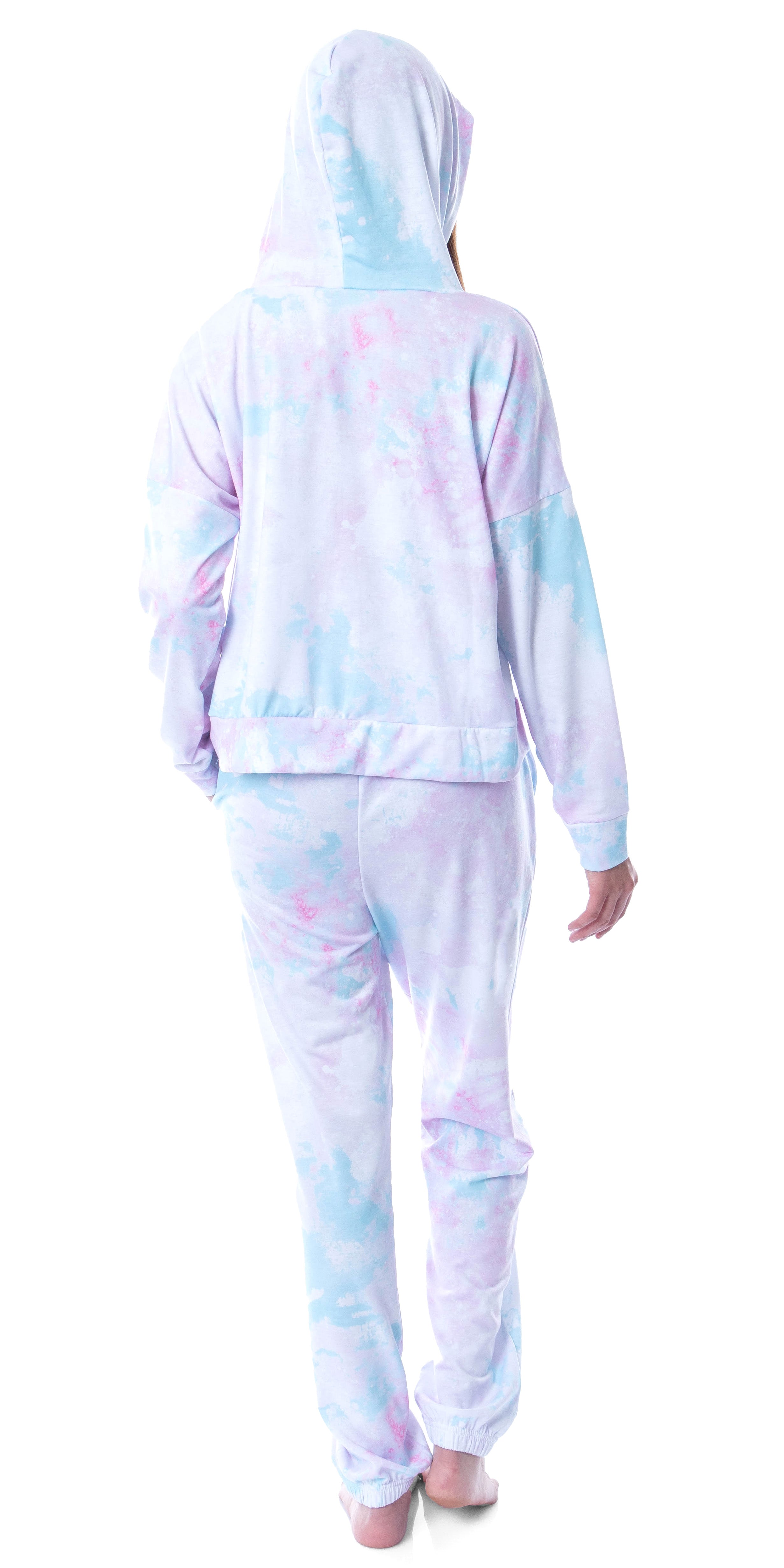 Friends TV Show Logo Tie Dye Womens' Pajama Loungewear Hooded Jogger Set