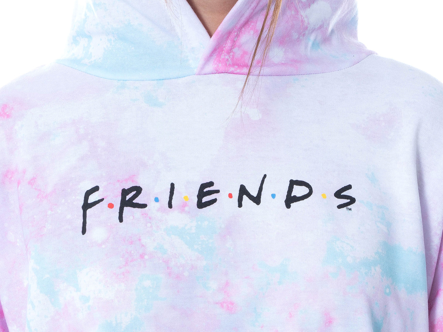 Friends TV Show Logo Tie Dye Womens' Pajama Loungewear Hooded Jogger Set