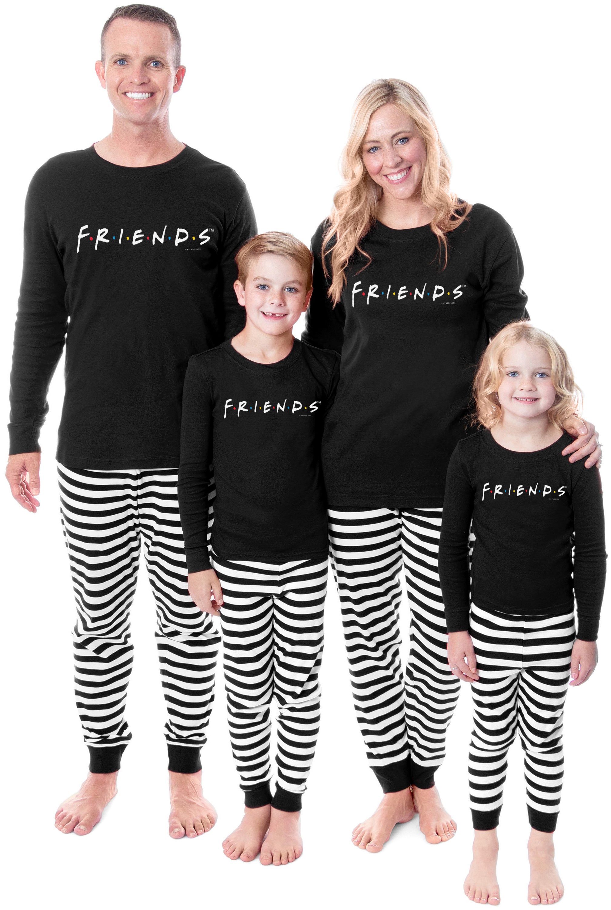 Friends TV Show Series Tight Fit Cotton Matching Family Pajama Set