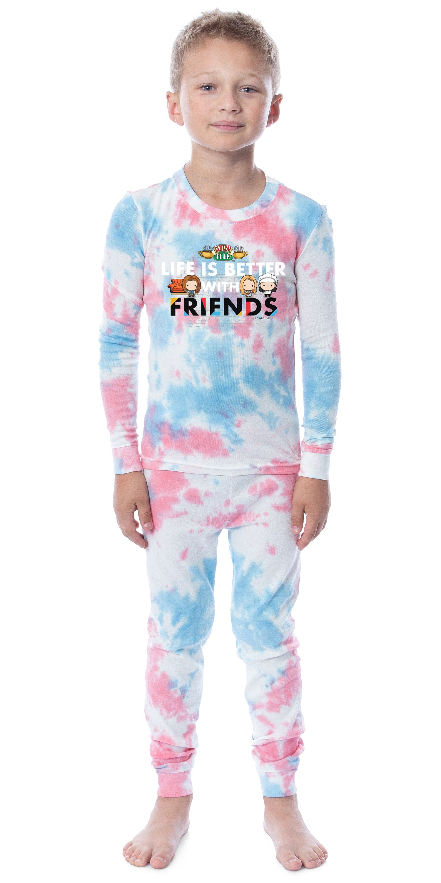 Friends The TV Series Girls Life Is Better With Friends Tie Dye Pajama Set