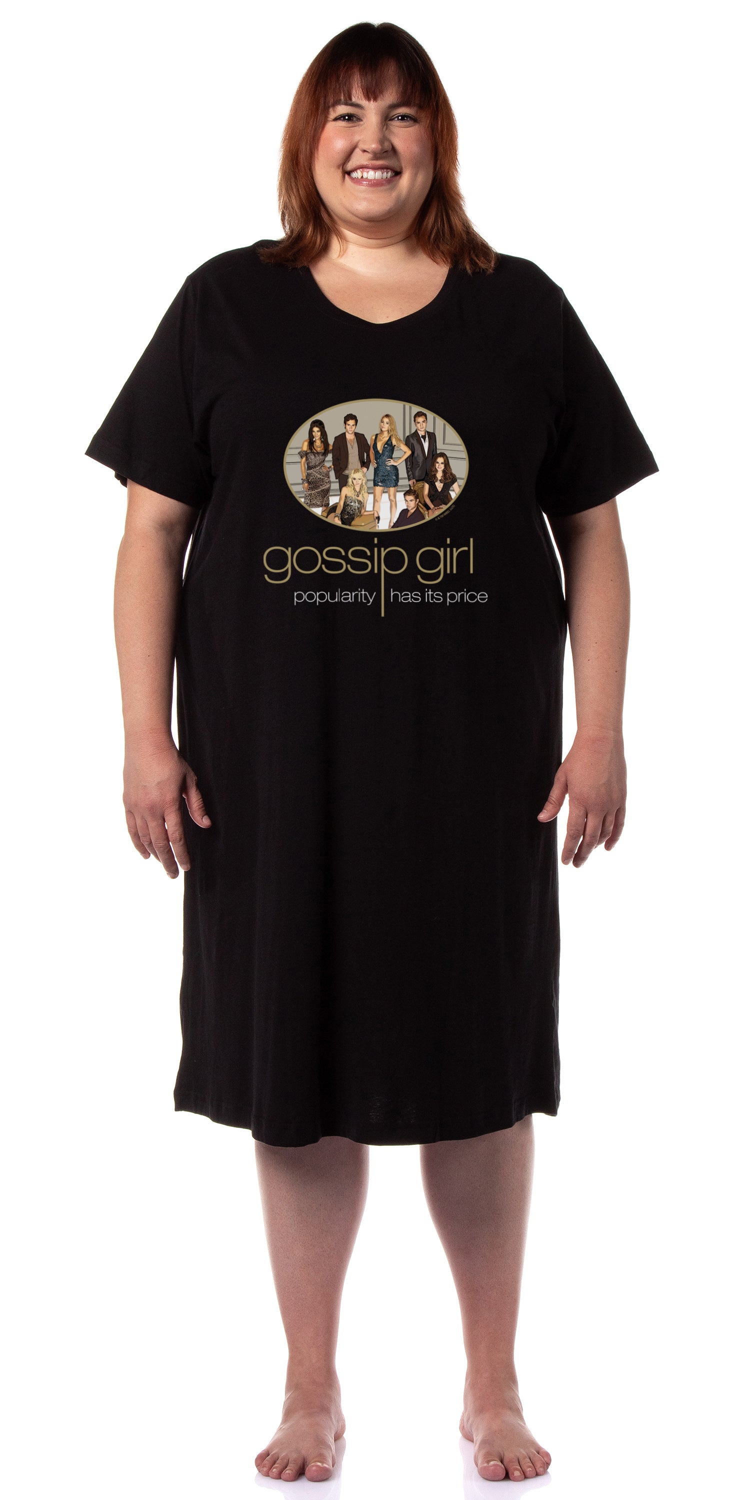 Gossip Girl Women's TV Show Popularity Has Its Price Nightgown Sleep Pajama Shirt
