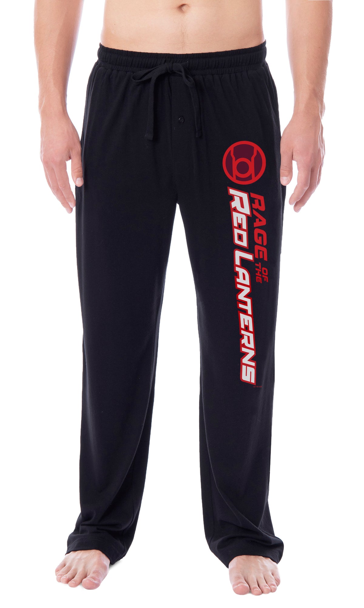DC Comics Mens' Green Lantern Brightest Day Blackest Night Logo Sleep Pajama Pants - All Corps