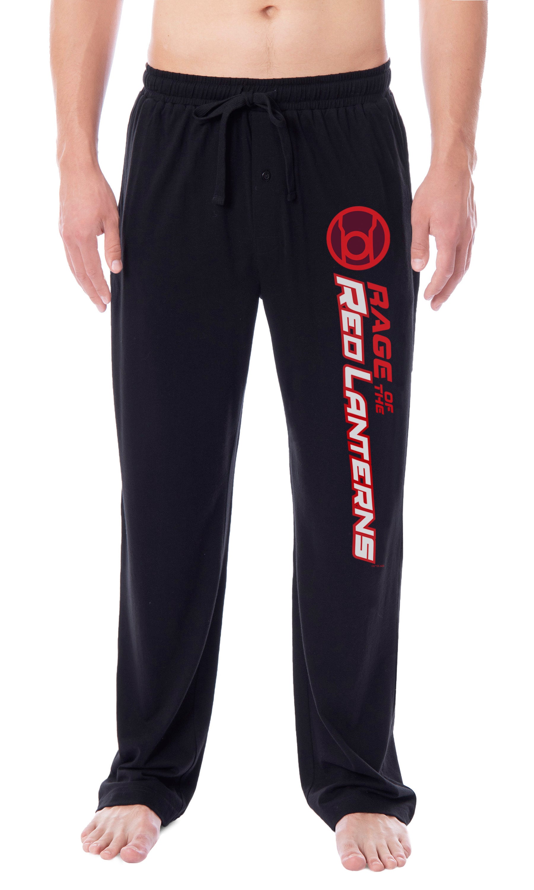 DC Comics Mens' Green Lantern Brightest Day Blackest Night Logo Sleep Pajama Pants - All Corps