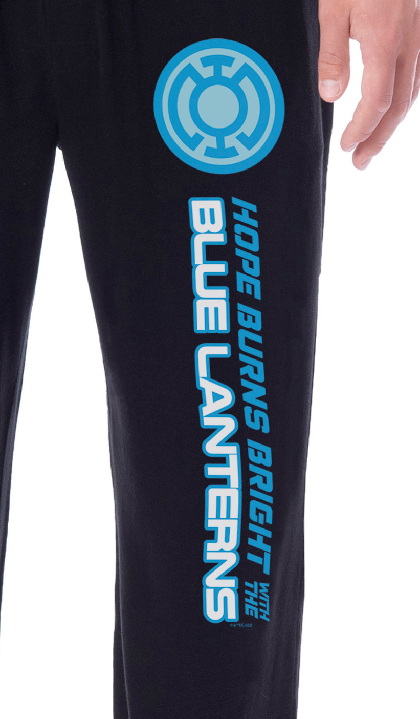 DC Comics Mens' Green Lantern Brightest Day Blackest Night Logo Sleep Pajama Pants - All Corps