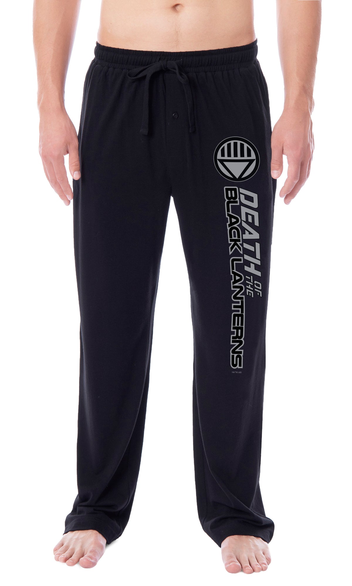 DC Comics Mens' Green Lantern Brightest Day Blackest Night Logo Sleep Pajama Pants - All Corps