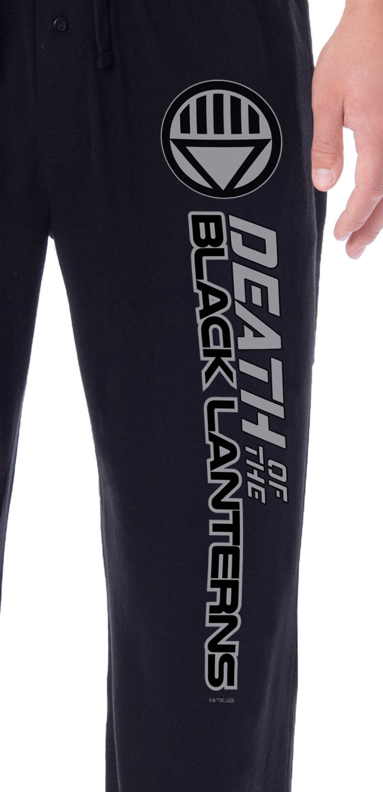 DC Comics Mens' Green Lantern Brightest Day Blackest Night Logo Sleep Pajama Pants - All Corps