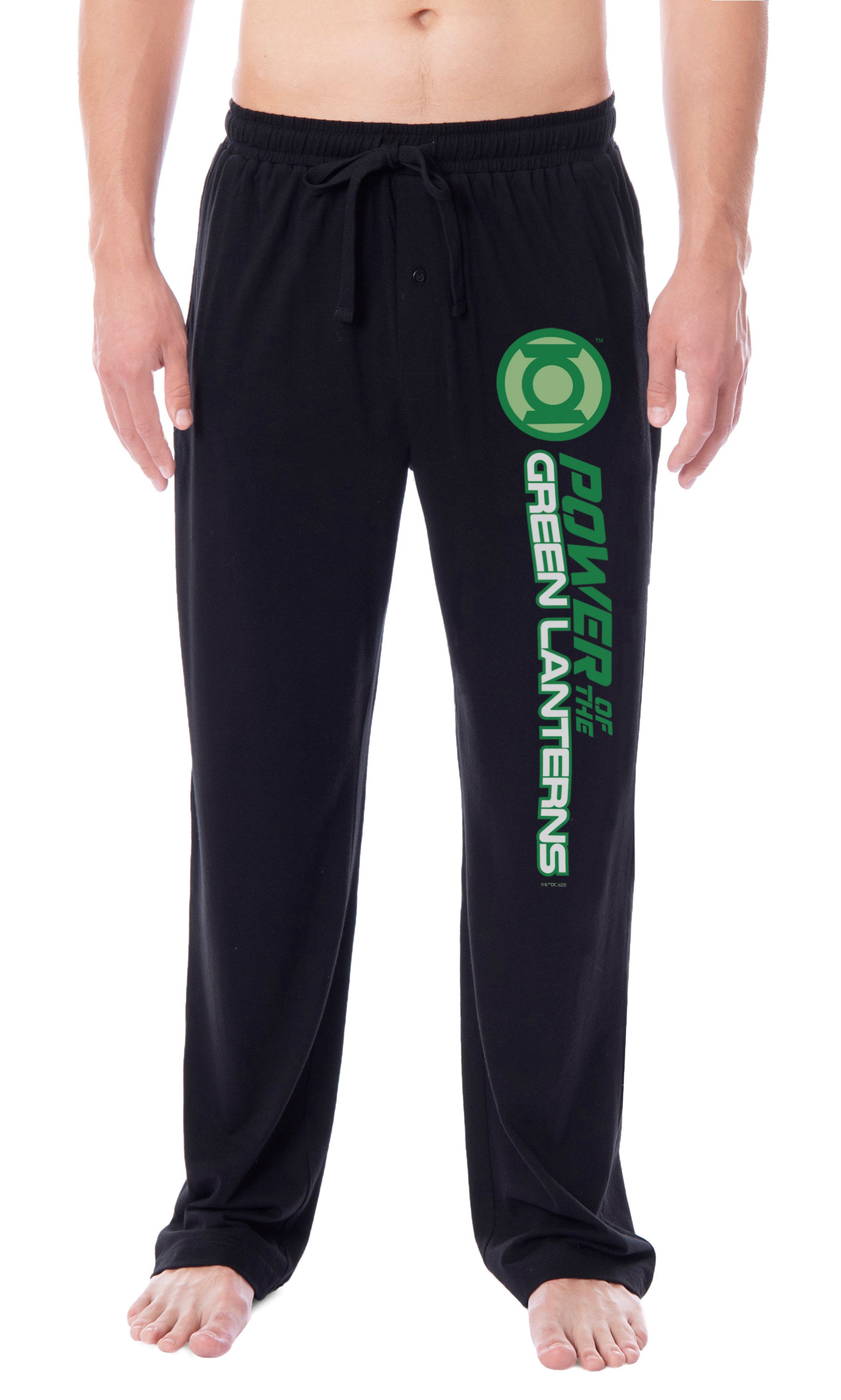 DC Comics Mens' Green Lantern Blackest Night Pajama Pants - All Corps