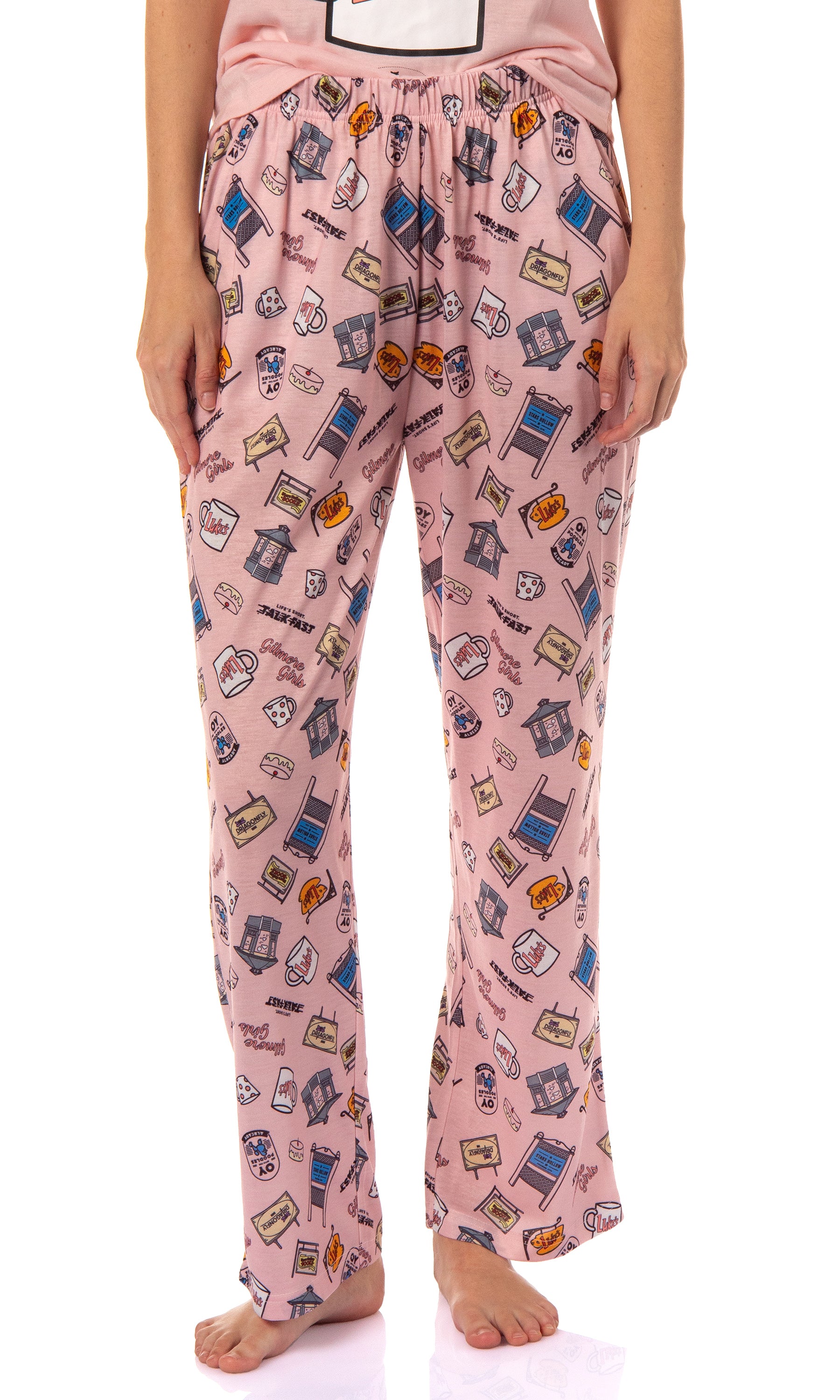 Gilmore Girls Women's I'd Rather Be Watching TV Show Tossed Pajama Set