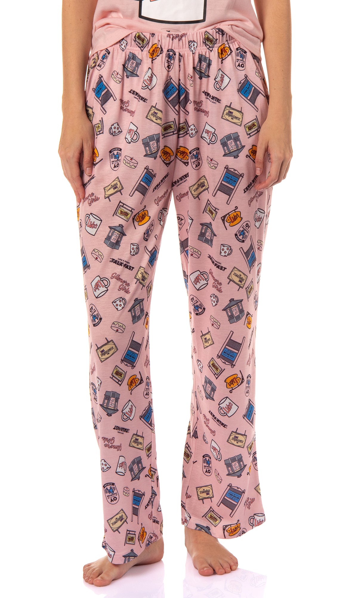 Gilmore Girls Women's I'd Rather Be Watching TV Show Tossed Pajama Set