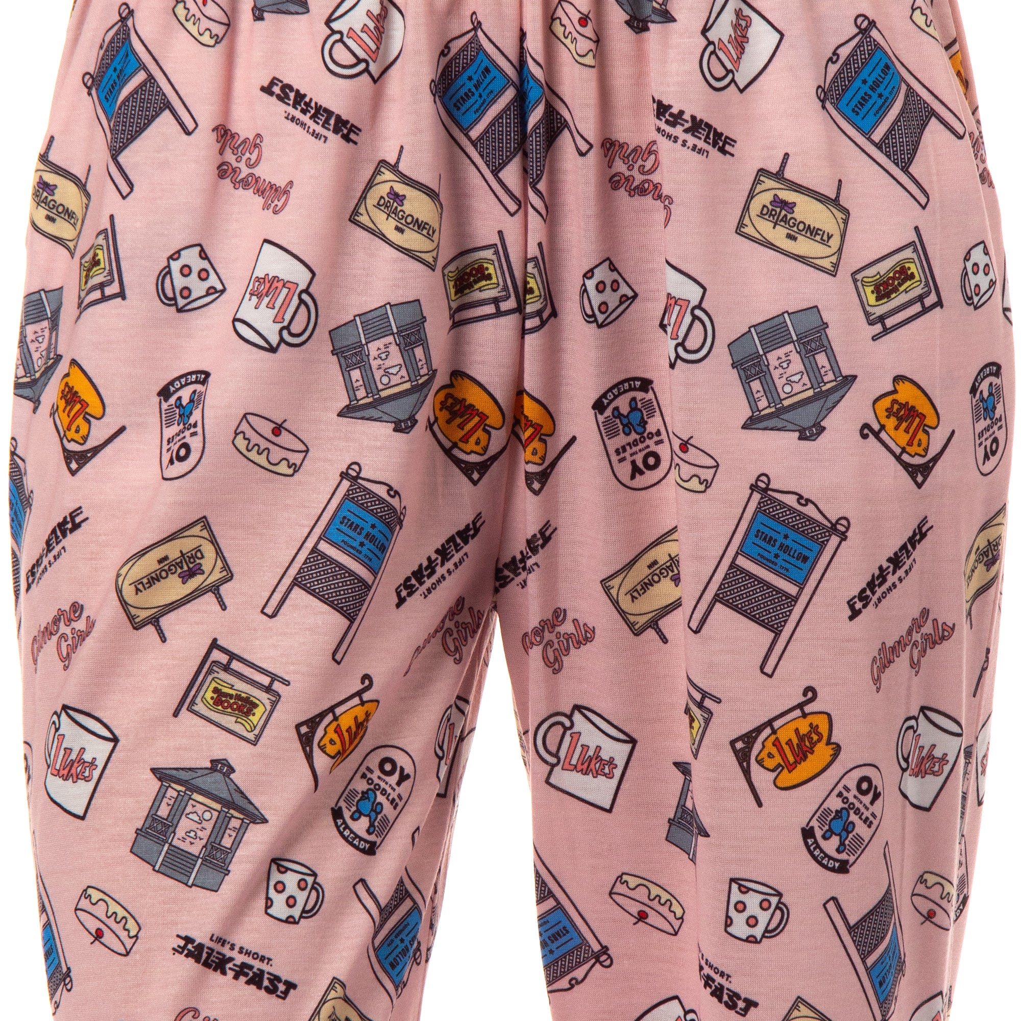 Gilmore Girls Women's I'd Rather Be Watching TV Show Tossed Pajama Set