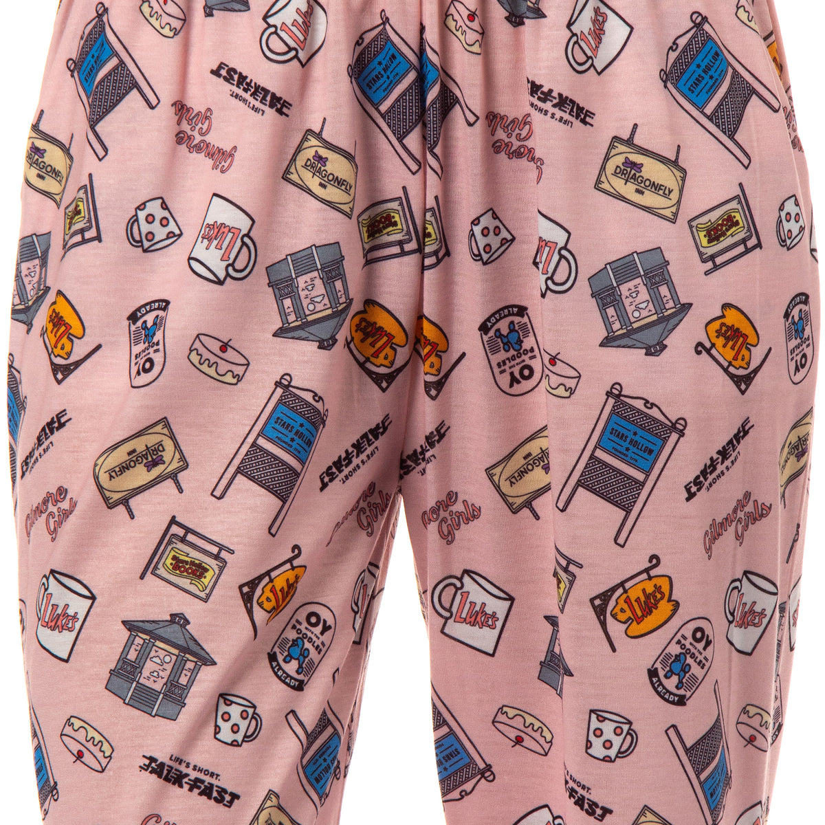 Gilmore Girls Women's I'd Rather Be Watching TV Show Tossed Pajama Set