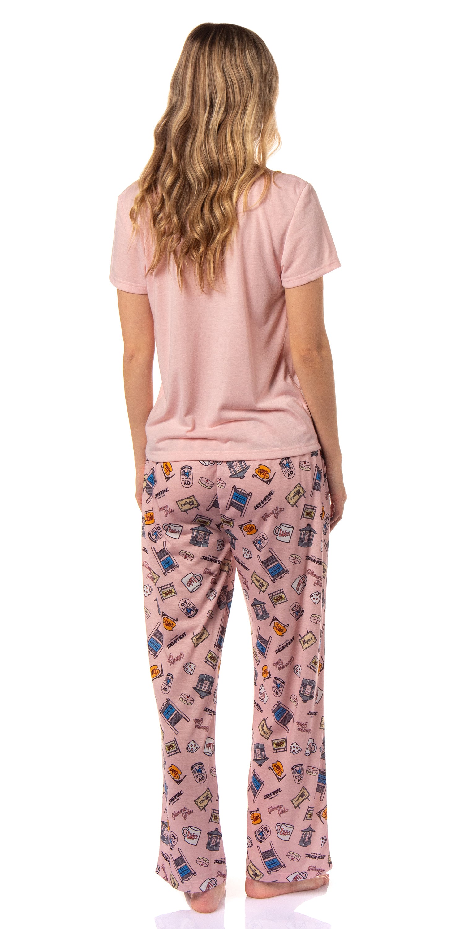 Gilmore Girls Women's I'd Rather Be Watching TV Show Tossed Pajama Set