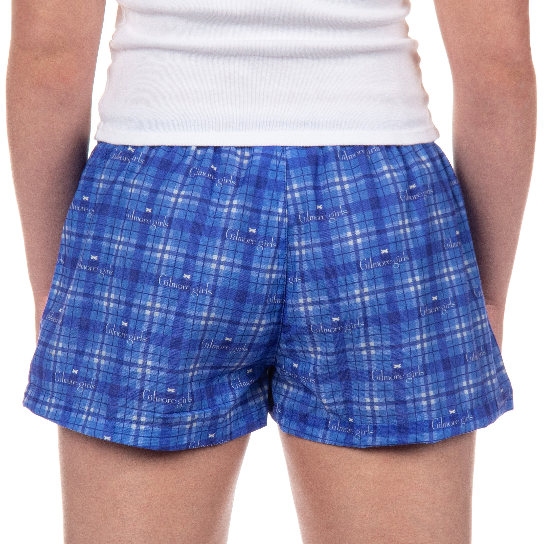 Gilmore Girls Women's Chilton Plaid Dragonfly Sleep Pajama Boxer Shorts