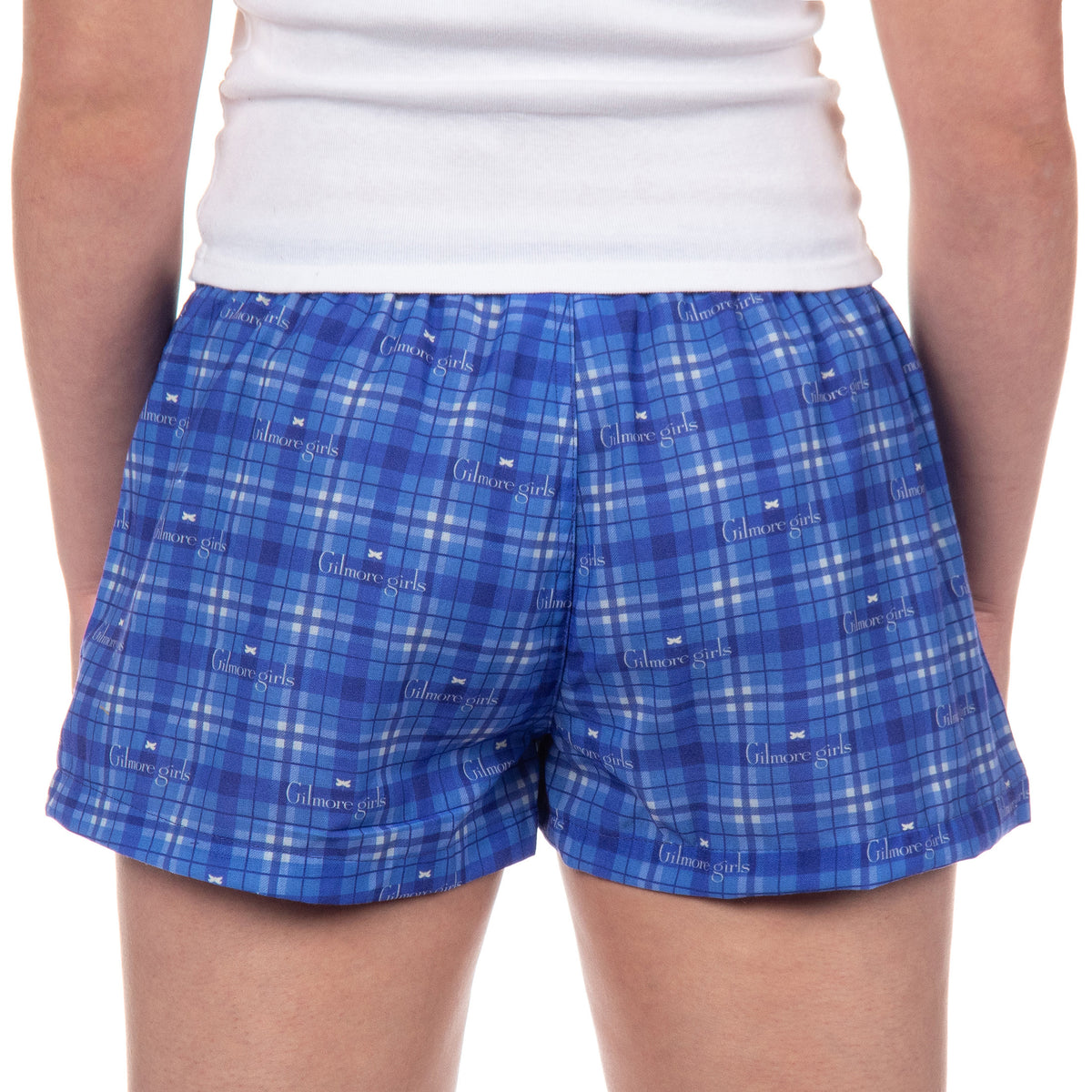 Gilmore Girls Women's Chilton Plaid Dragonfly Sleep Pajama Boxer Shorts