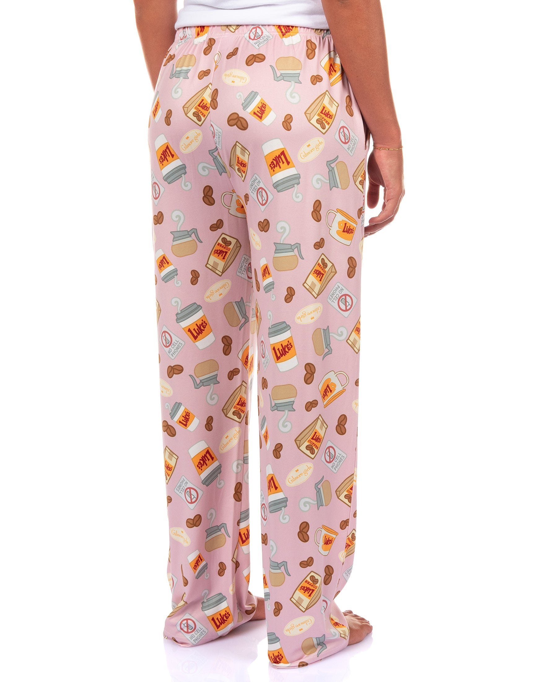 Gilmore Girls Pajama Pants Women's Luke's Coffee Themed Lounge Bottoms