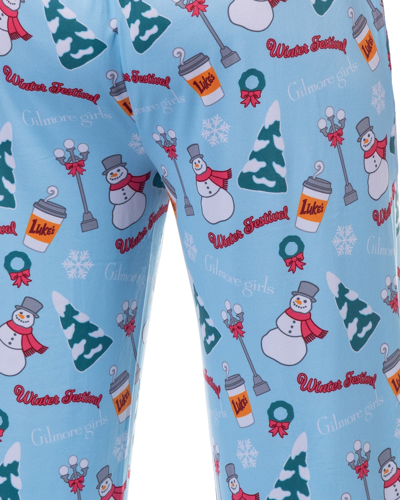 Gilmore Girls Pajamas Women's Winter Festival Allover Design Lounge Pants