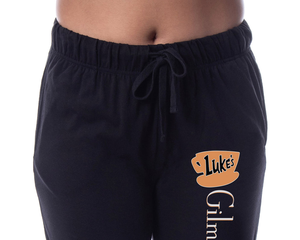 Gilmore Girls Womens' Luke's Diner Logo TV Show Sleep Jogger Pajama Pants