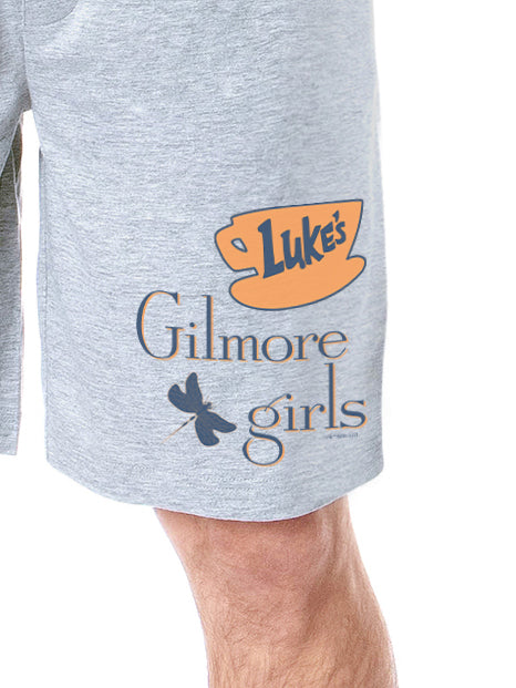 Gilmore Girls Mens' Luke's Diner Logo TV Show Series Sleep Pajama Shorts