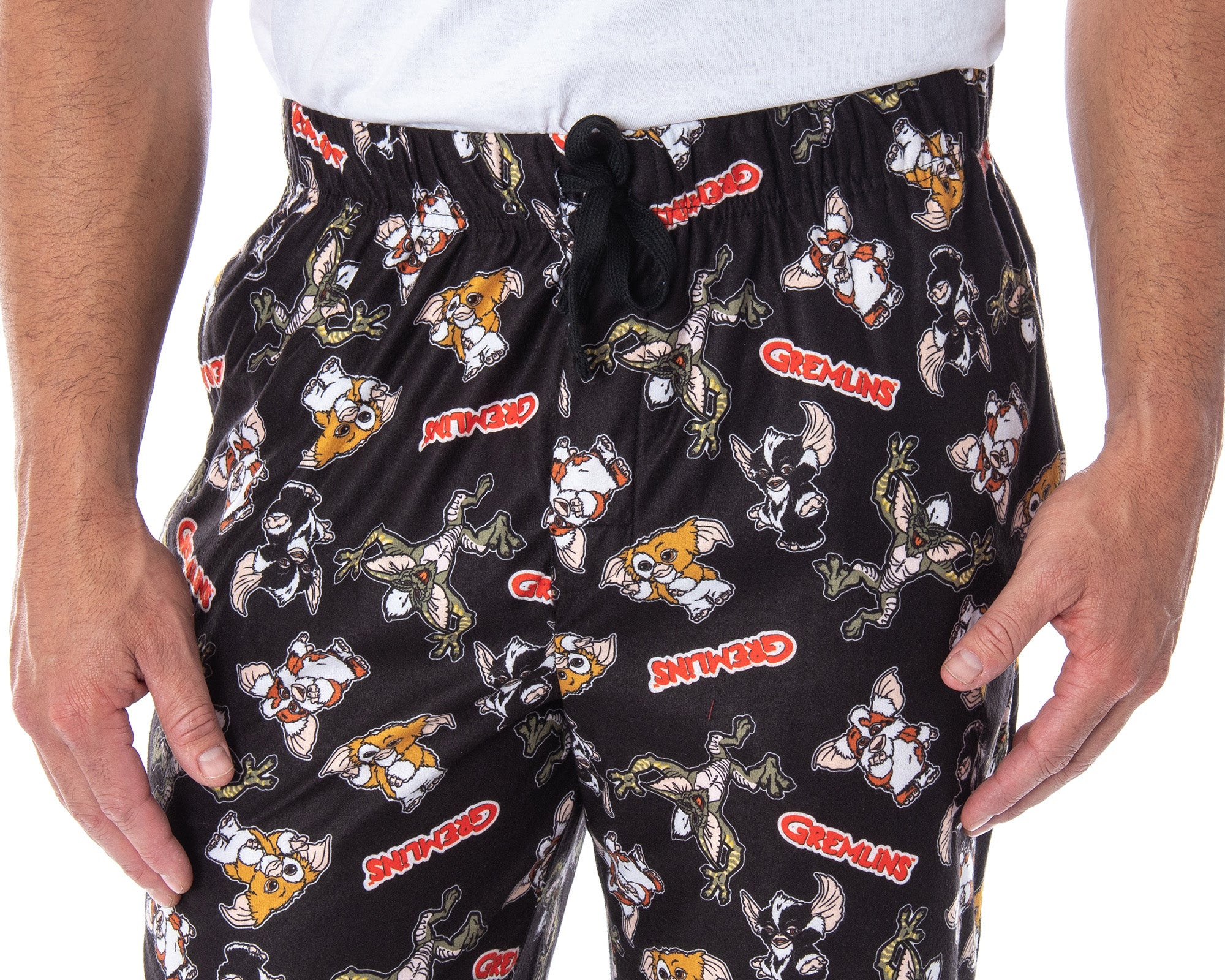 The Gremlins Men's Gizmo Stripe Daffy Mogwai Sleep Lounge Pajama Pants