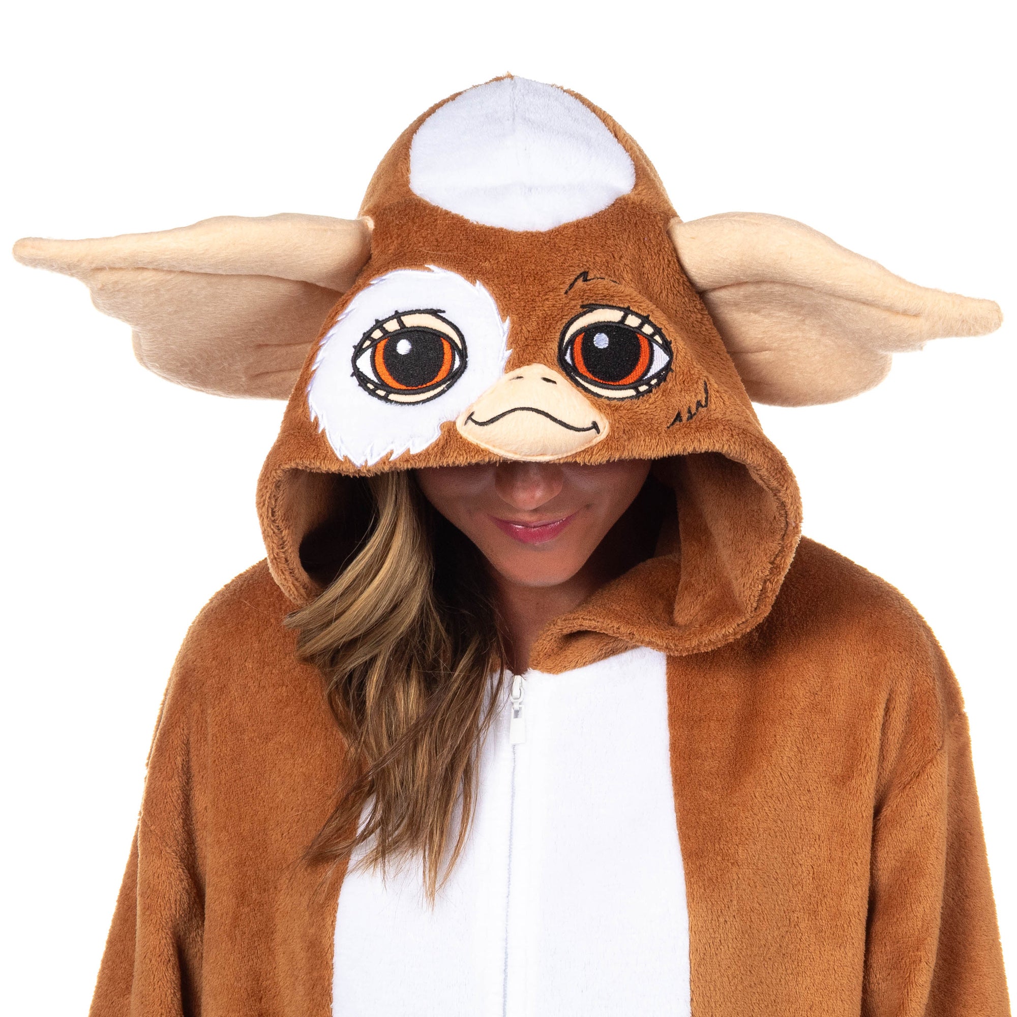 Gremlins Gizmo Kigurumi Adult Fleece Union Suit Footless Sleeper Pajama (XXS/XS)