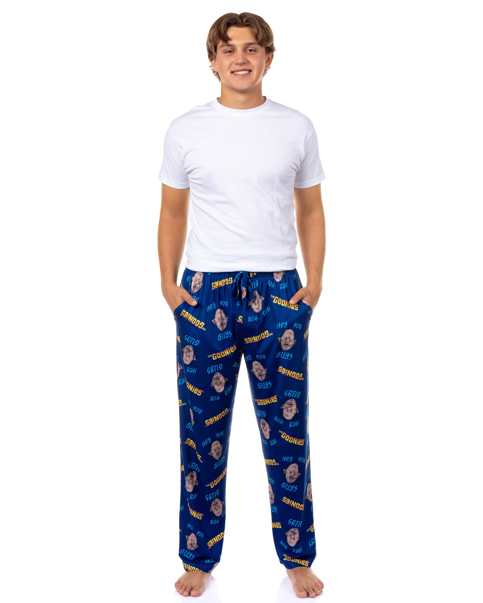 The Goonies Men's Pajama Pants Hey You Guys Sloth Sleep Lounge Bottoms