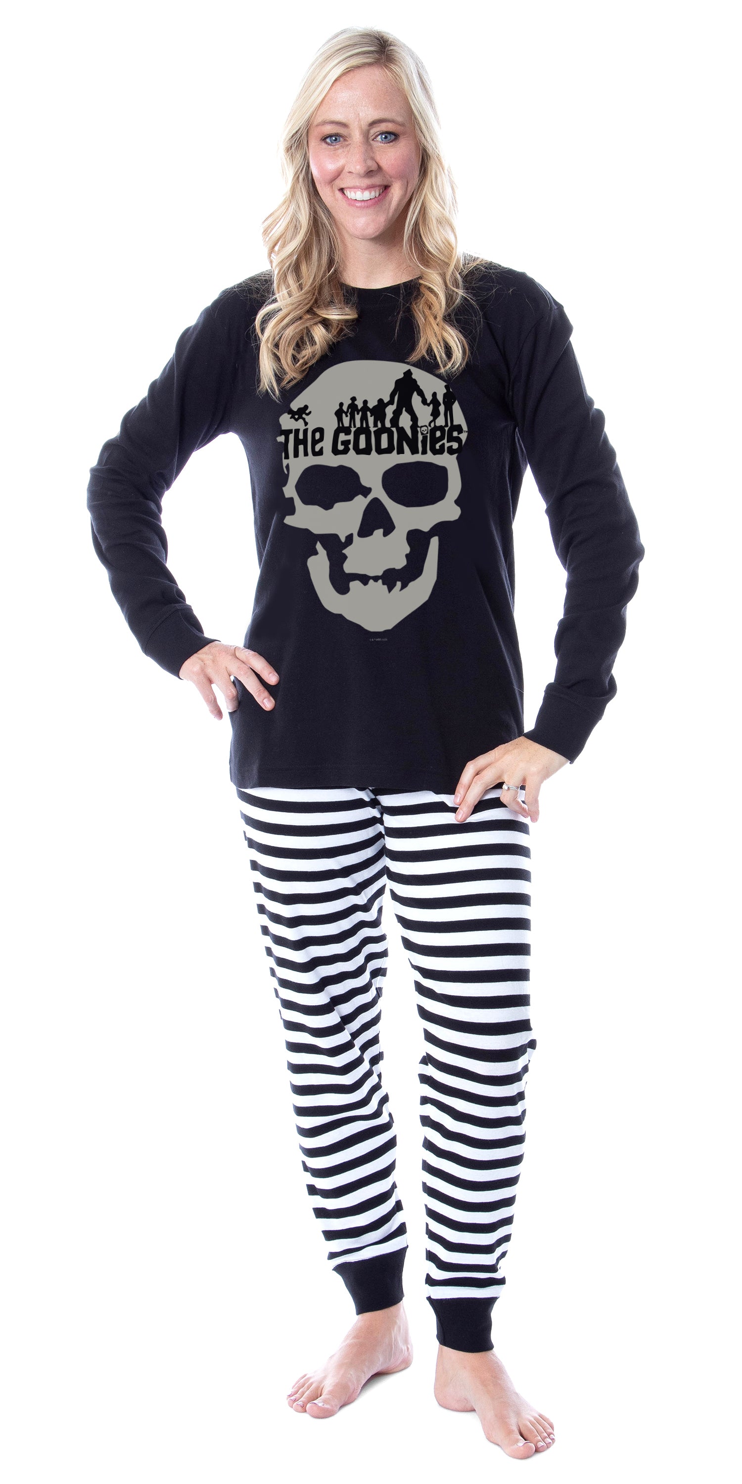 The Goonies Skull Logo Cotton Matching Family Pajama Set For Adults And Kids