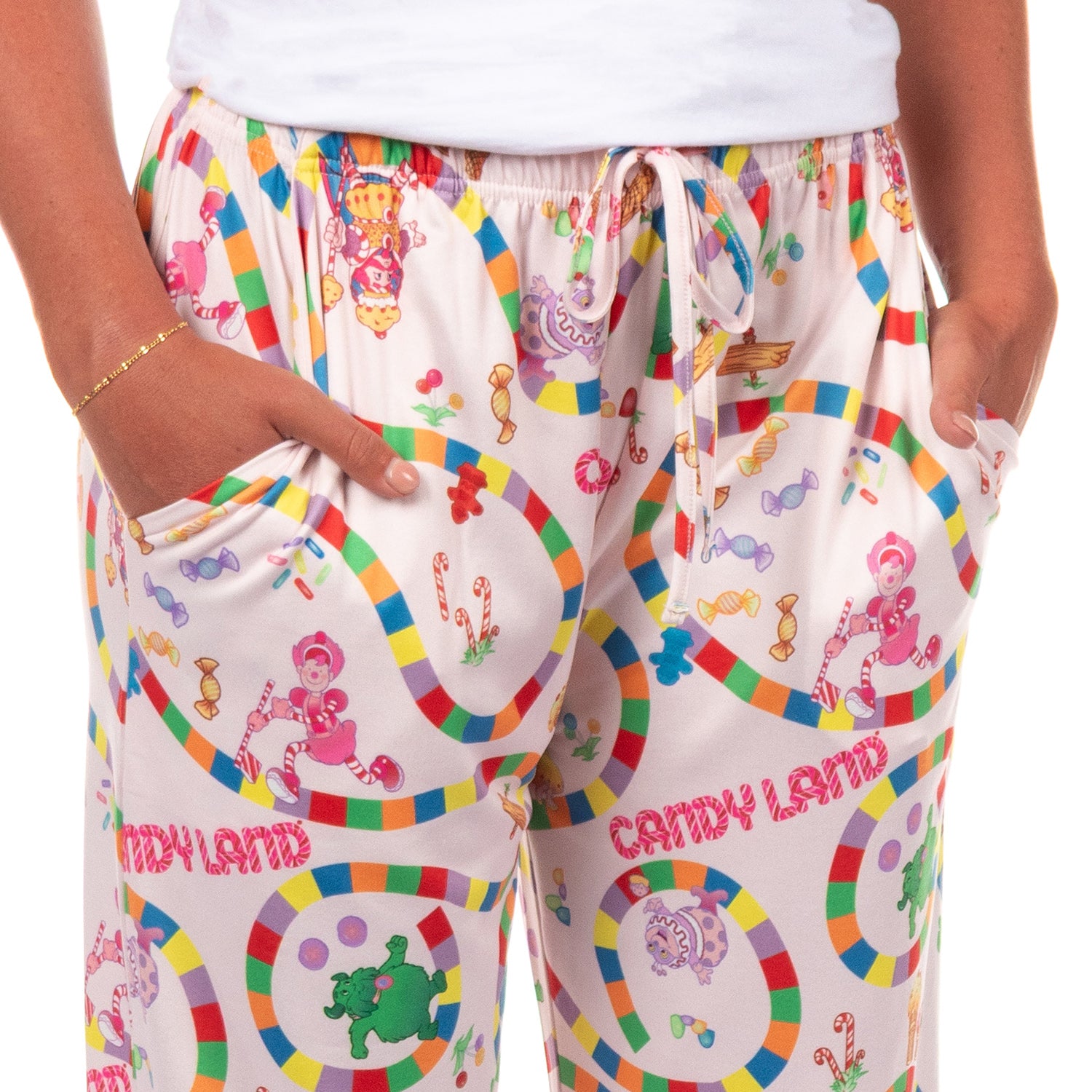 Candy Land Game Pajama Pants Women's AOP Board Game Adult Lounge Bottoms
