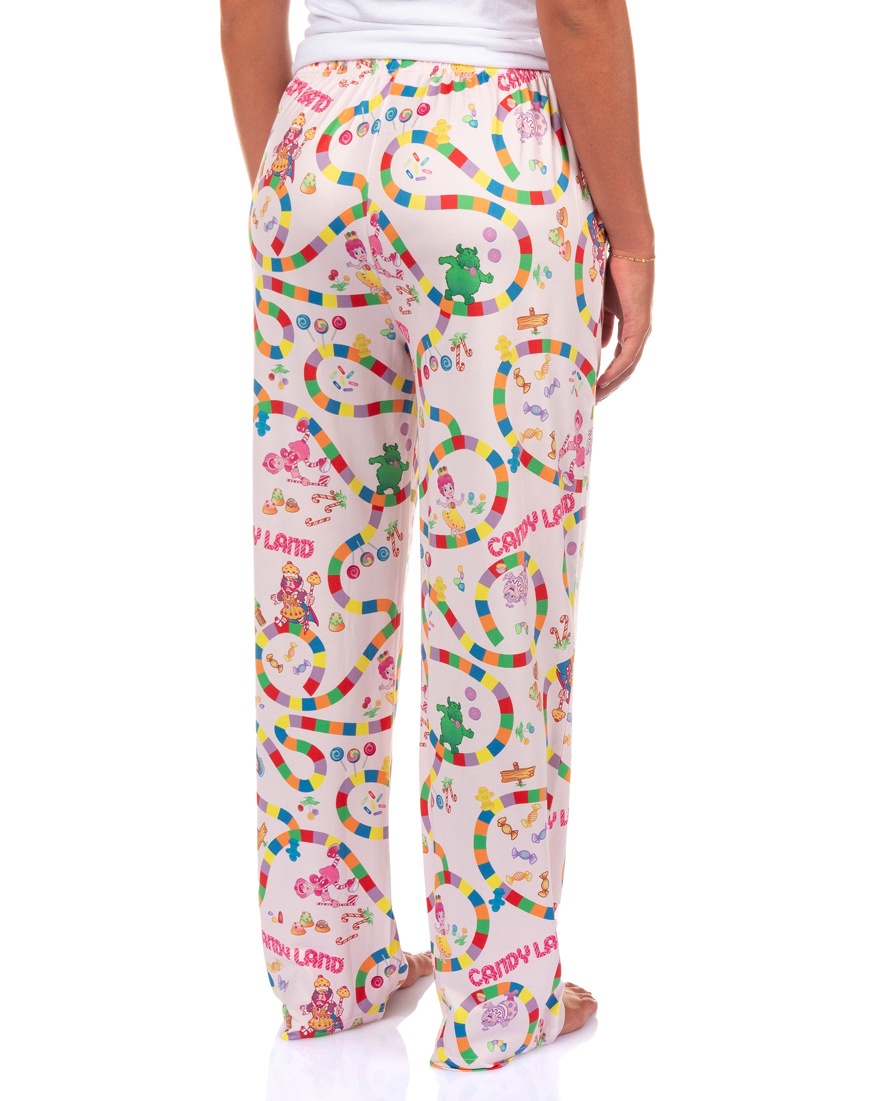 Candy Land Game Pajama Pants Women's AOP Board Game Adult Lounge Bottoms