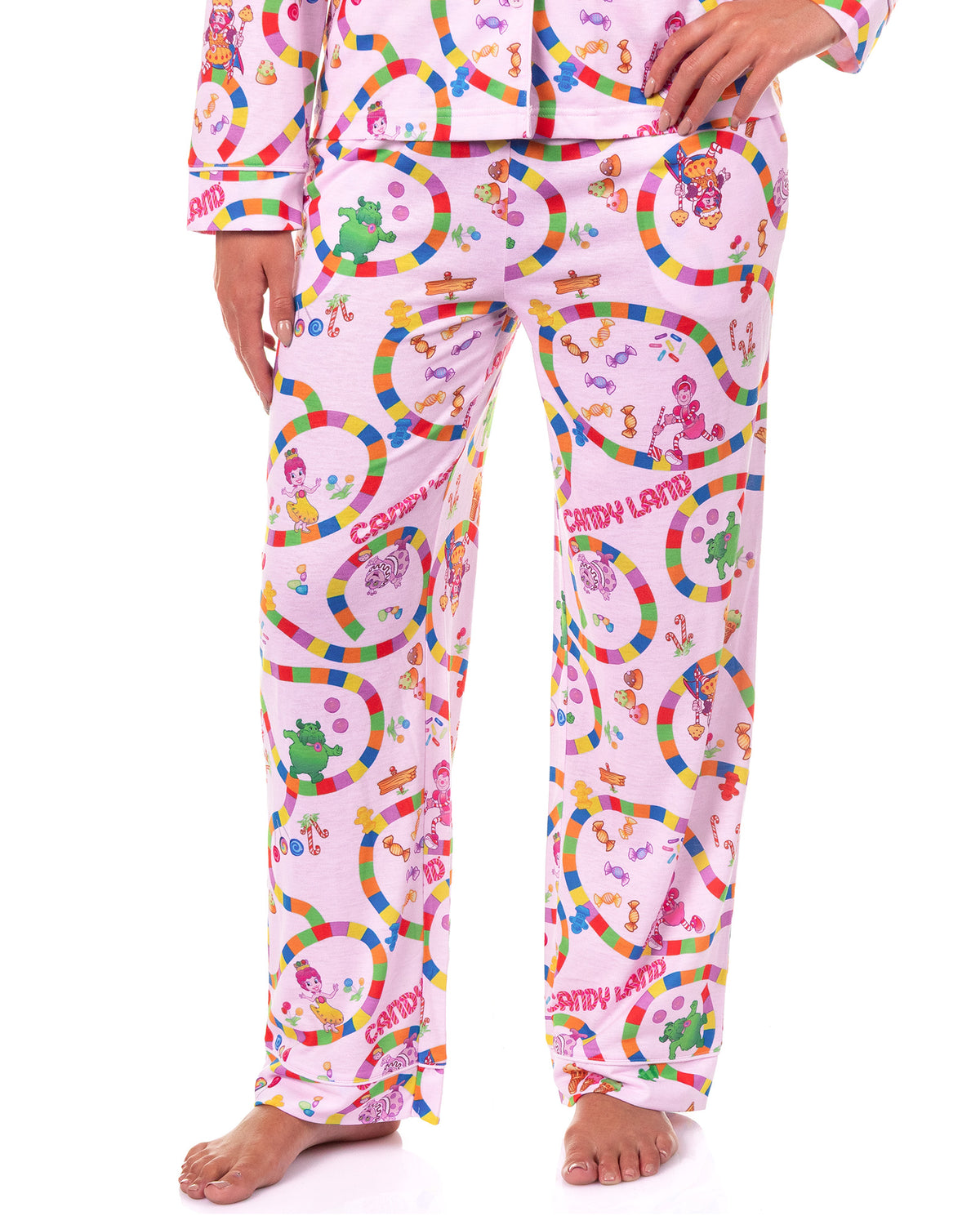 Candy Land Pajamas Women's 2-Piece Coat Front Lounge Sleep Set