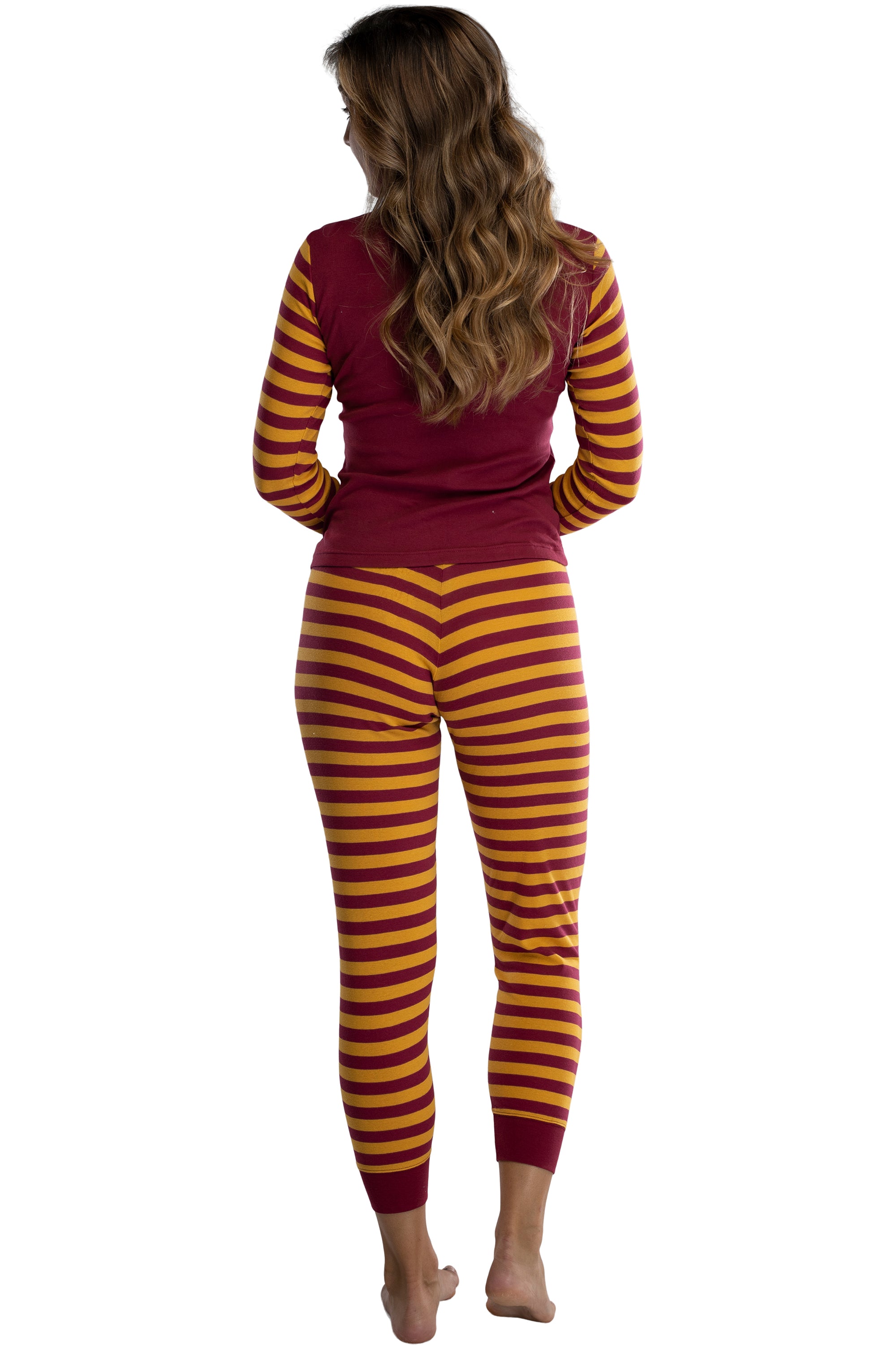 Harry Potter Hogwart's House Crest Tight Fit Adult Cotton Women's Pajama Set