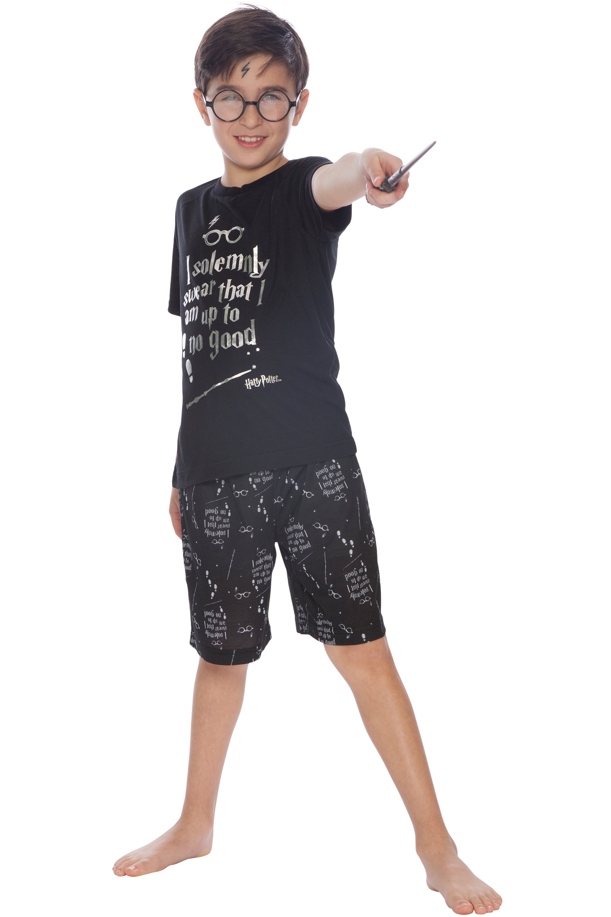 Harry Potter Intimo Big Boys Up to No Good Short Sleeve Boys Pajama Set