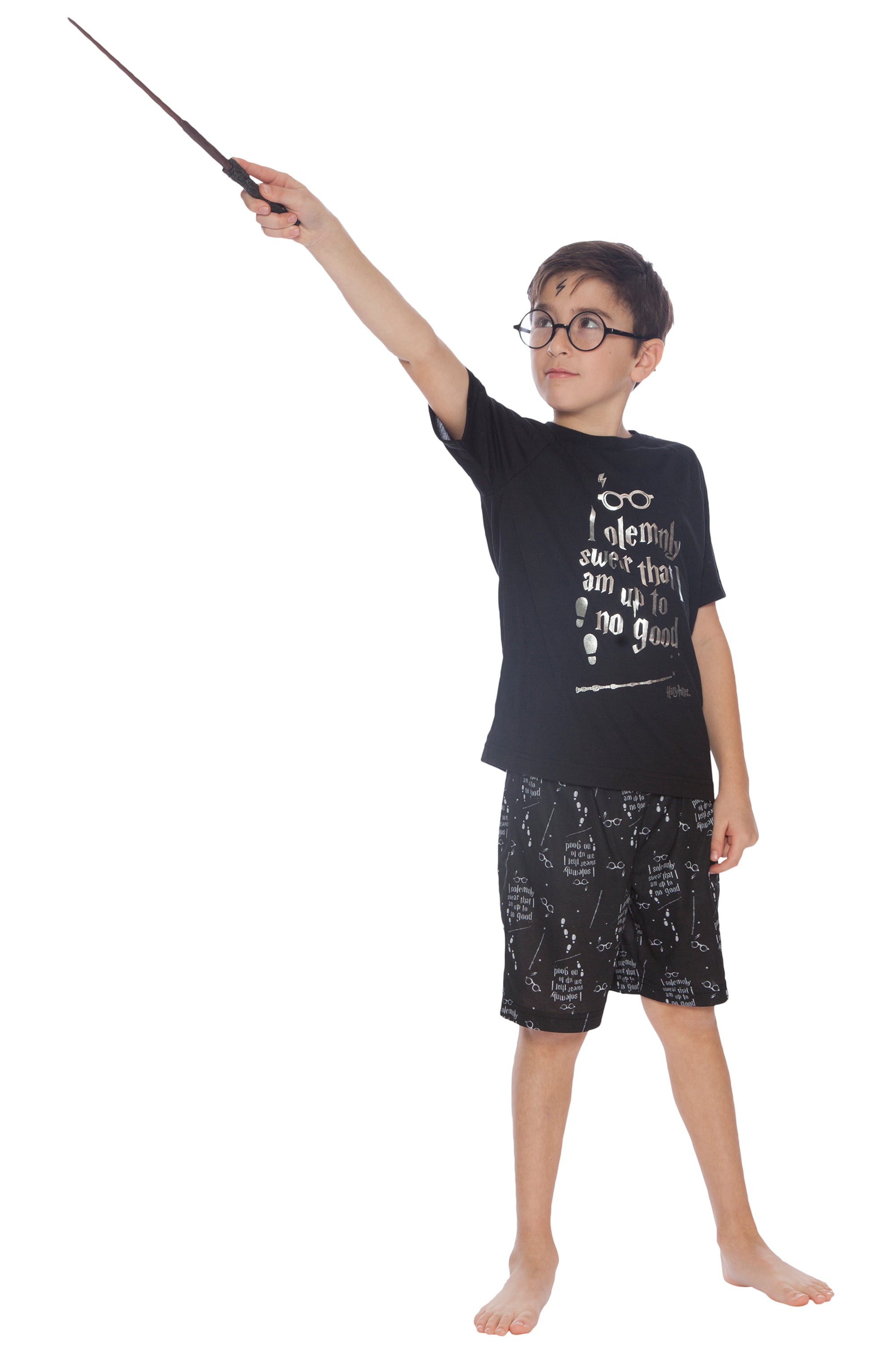 Harry Potter Intimo Big Boys Up to No Good Short Sleeve Boys Pajama Set