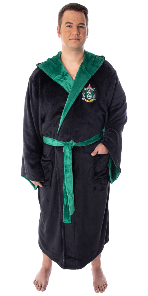 Harry Potter Adult Fleece Plush Hooded Robe - Big and Tall