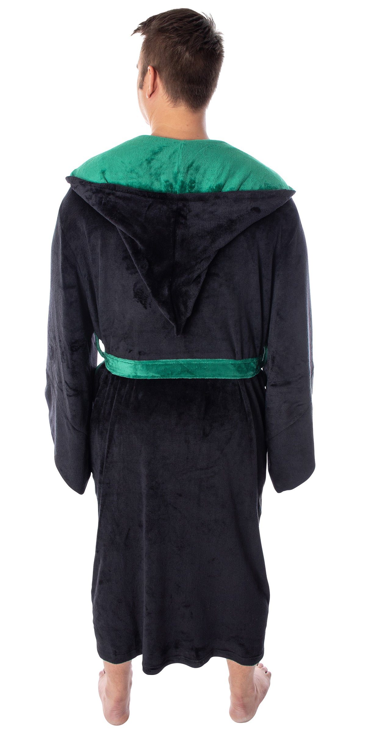 Harry Potter Adult Fleece Plush Hooded Robe - Big and Tall