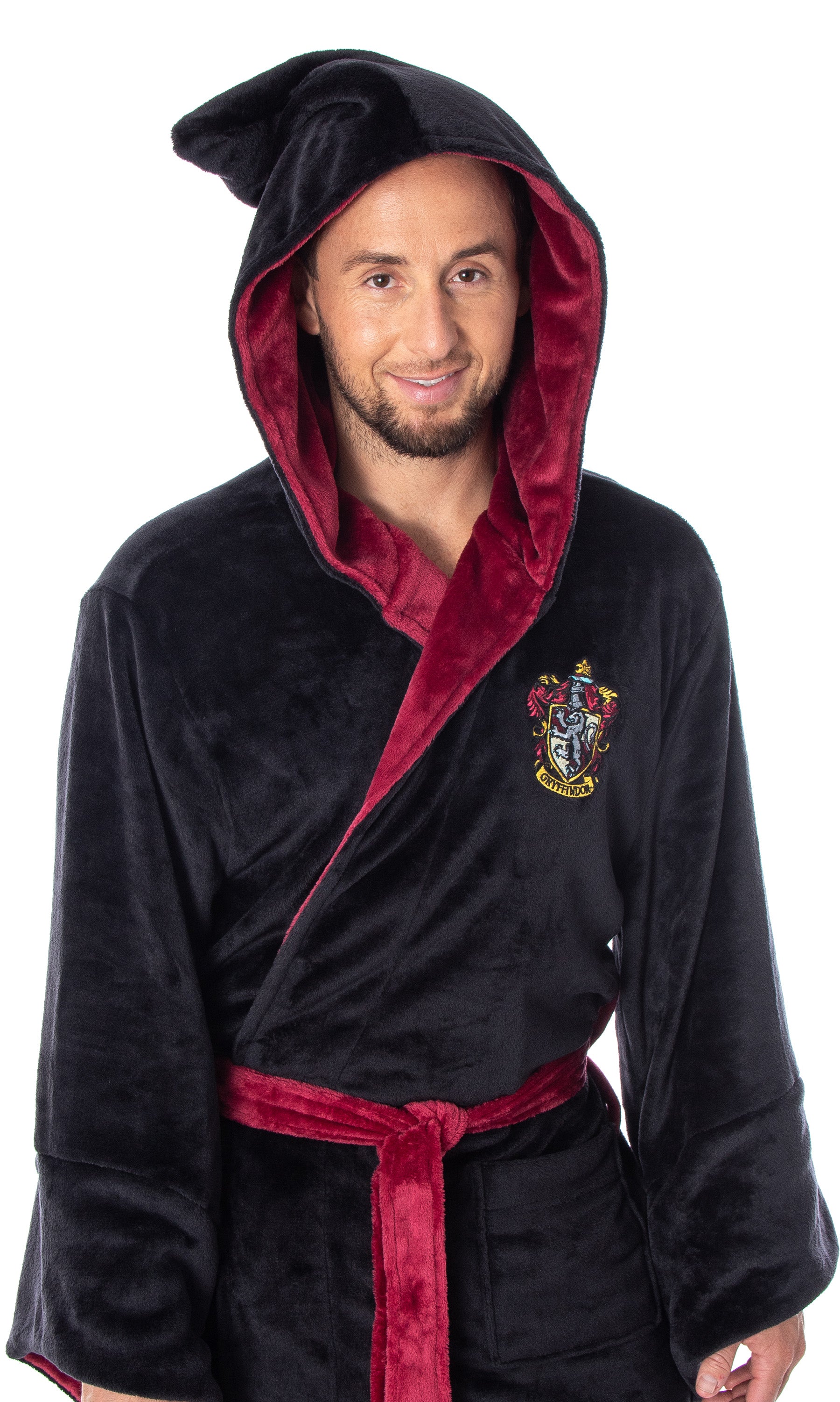 Harry Potter Adult Fleece Plush Hooded Robe